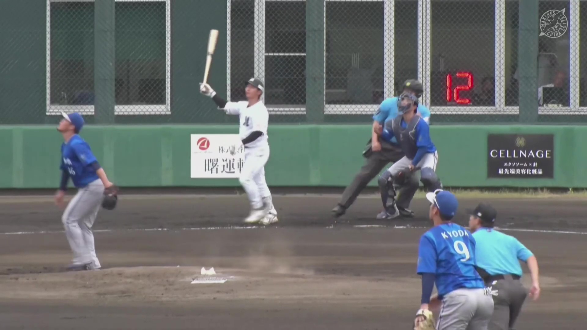 【ファーム】打った瞬間確信歩き!! マリーンズ・宮崎竜成 ライトへ先制の3号2ランHR!! 2026年8月27日 千葉ロッテマリーンズ 対 横浜DeNAベイスターズ