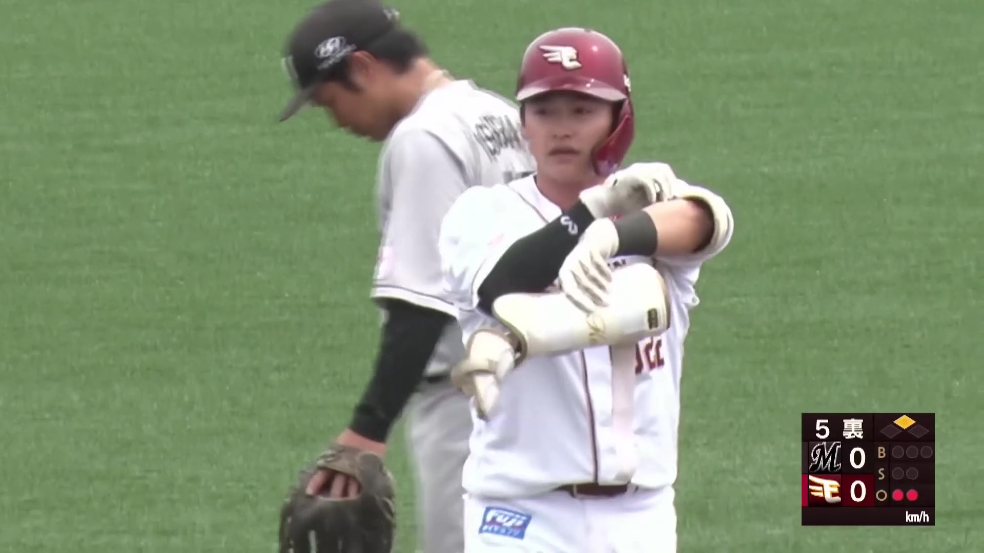 【ファーム】イーグルス・水上桂 試合の均衡を破る2点タイムリー2ベースヒット!! 2026年4月23日 東北楽天ゴールデンイーグルス 対 千葉ロッテマリーンズ