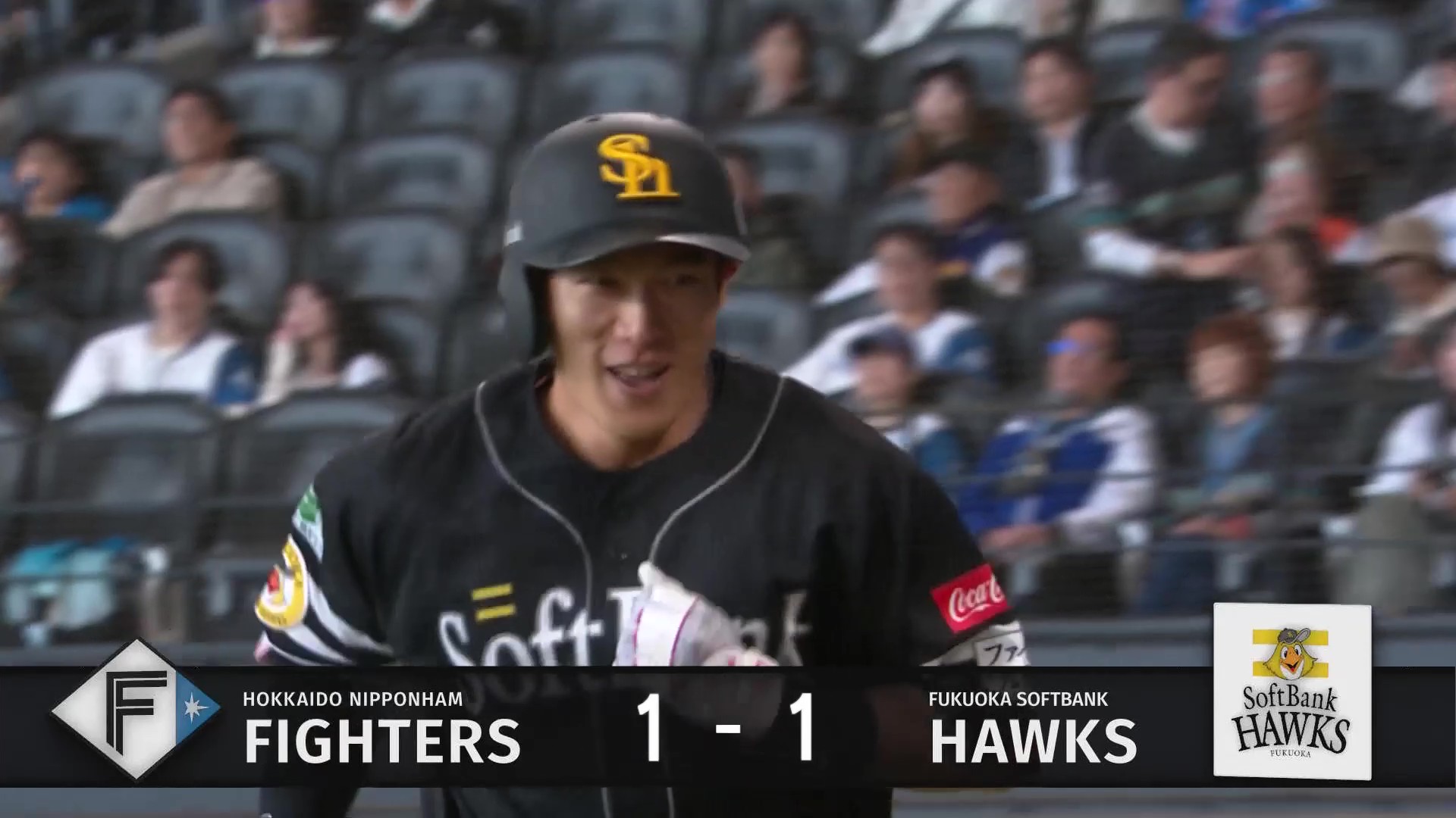 【4回表】これぞギータ!! ホークス・柳田悠岐 逆方向への豪快なソロHRで同点に追いつく!! 2026年4月11日 北海道日本ハムファイターズ 対 福岡ソフトバンクホークス
