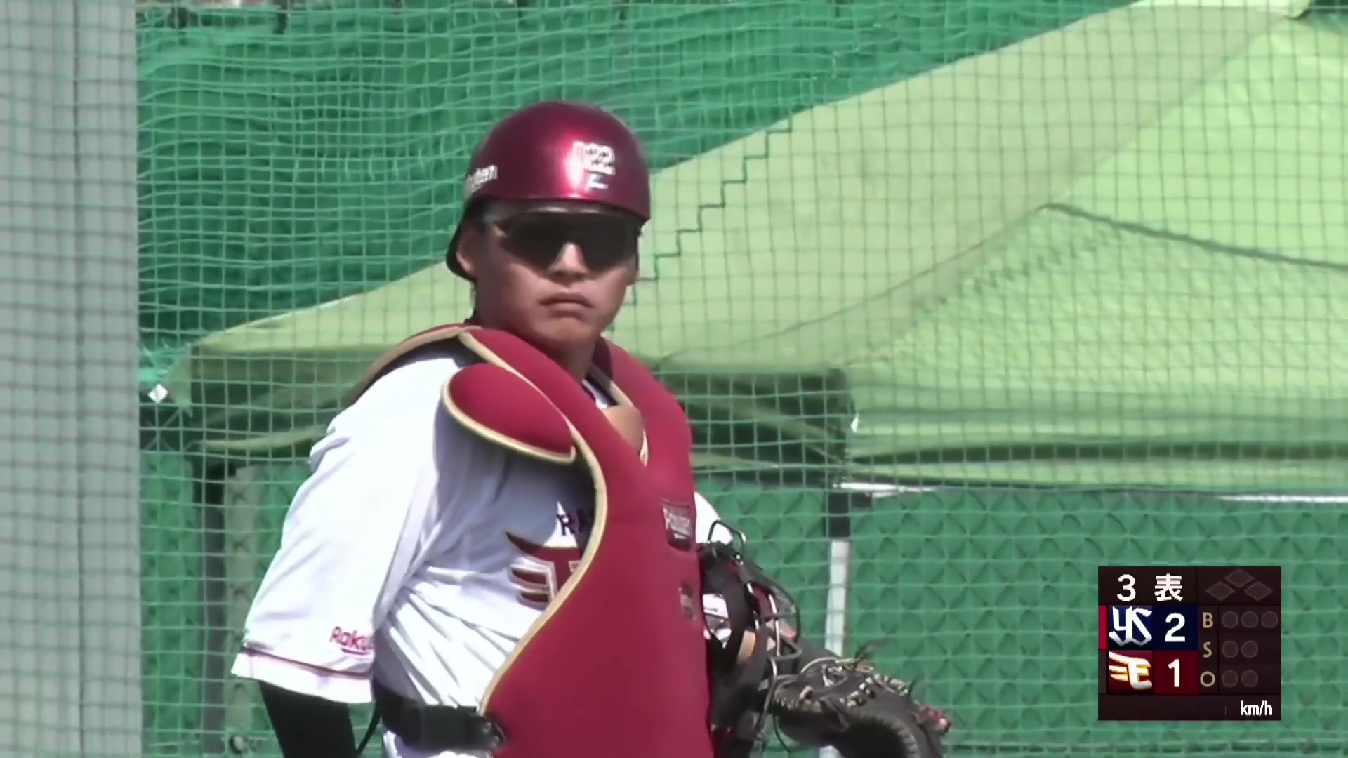 【ファーム】流石の強肩!! イーグルス・水上桂 素早い送球で盗塁を阻止!! 2026年4月14日 東北楽天ゴールデンイーグルス 対 東京ヤクルトスワローズ