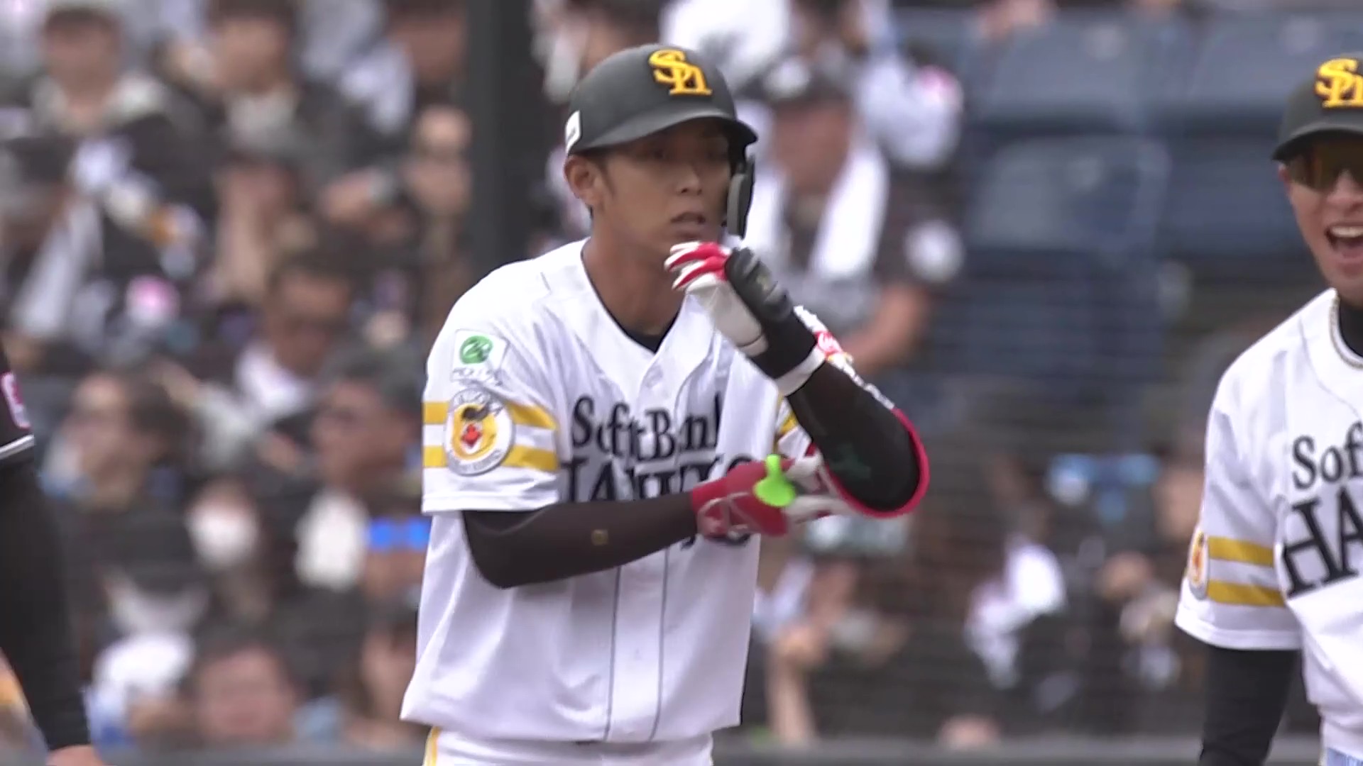 【5回表】2打席連続!! ホークス・今宮健太 レフト前へのタイムリーヒット!! 2026年4月5日 千葉ロッテマリーンズ 対 福岡ソフトバンクホークス