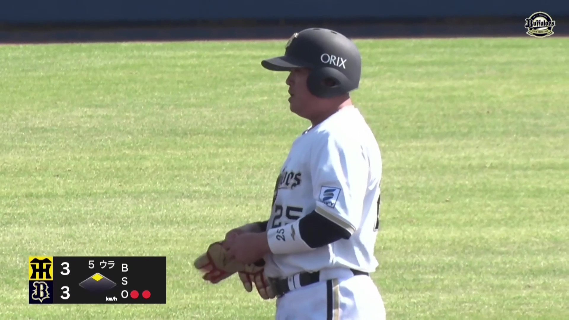 【ファーム】満塁のチャンスで決めた!! バファローズ・内藤鵬 走者一掃のタイムリー2ベースで同点!! 2026年4月8日 オリックス・バファローズ 対 阪神タイガース