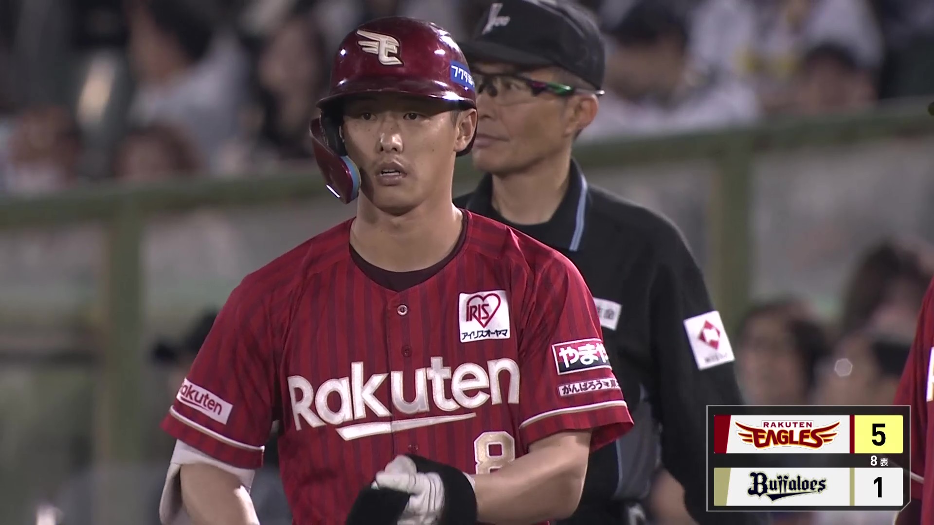 【8回表】お手本のようなセンター返し!! イーグルス・辰己涼介 満塁の場面で2点タイムリー!! 2026年6月27日 オリックス・バファローズ 対 東北楽天ゴールデンイーグルス