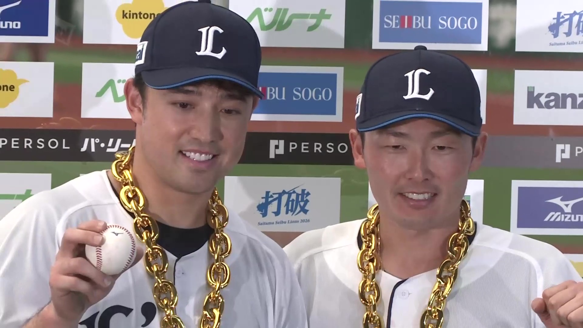 ライオンズ・源田壮亮選手・林安可選手ヒーローインタビュー 4月12日 埼玉西武ライオンズ 対 千葉ロッテマリーンズ