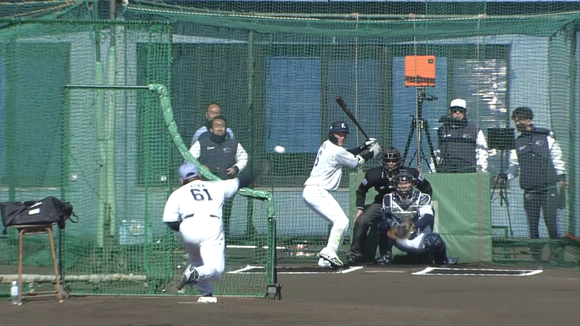 【春季キャンプ】WBC日本代表のライオンズ・平良海馬が源田壮亮相手のランチ打撃に登板!! 2026年2月3日 埼玉西武ライオンズ