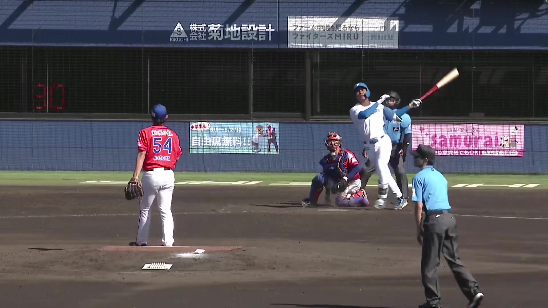 【ファーム】本日5打点!! ファイターズ・エドポロケイン 点差を大きく広げる満塁HR!! 2026年8月25日 北海道日本ハムファイターズ 対 オイシックス新潟アルビレックスBC