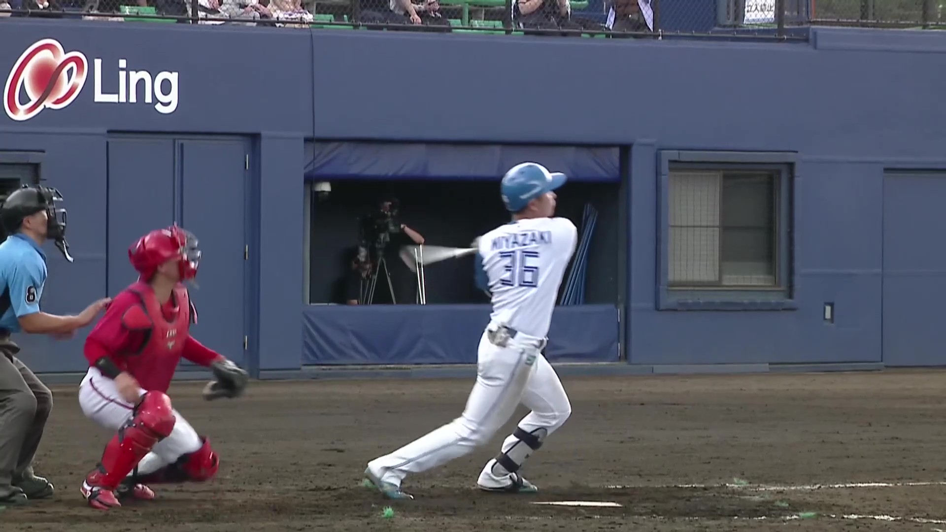 【ファーム】ファイターズ・宮崎一樹 センターへタイムリーヒットを放ち1点差に迫る!! 2026年6月24日 北海道日本ハムファイターズ 対 広島東洋カープ