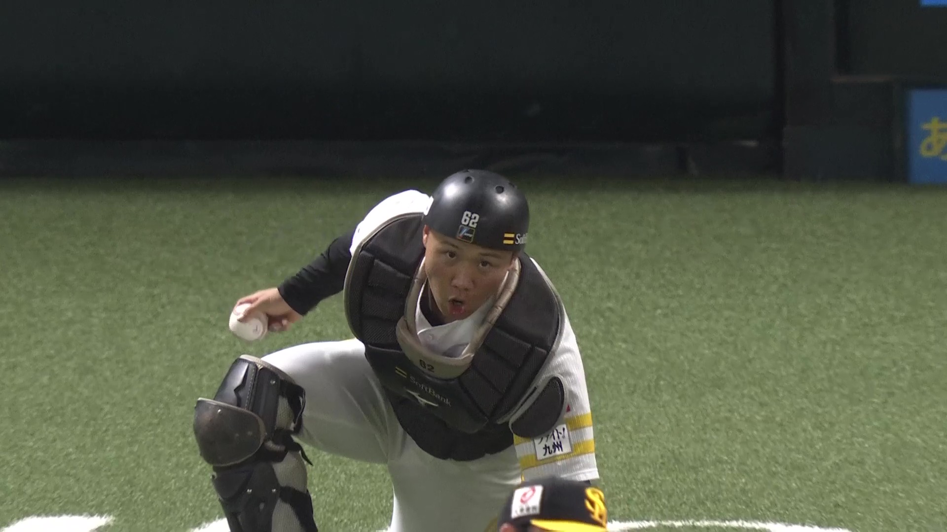 【6回表】ナイスキャッチ!! ホークス・海野隆司 ファウルボールをしっかり捕ってアウトに!! 2026年3月18日 福岡ソフトバンクホークス 対 中日ドラゴンズ