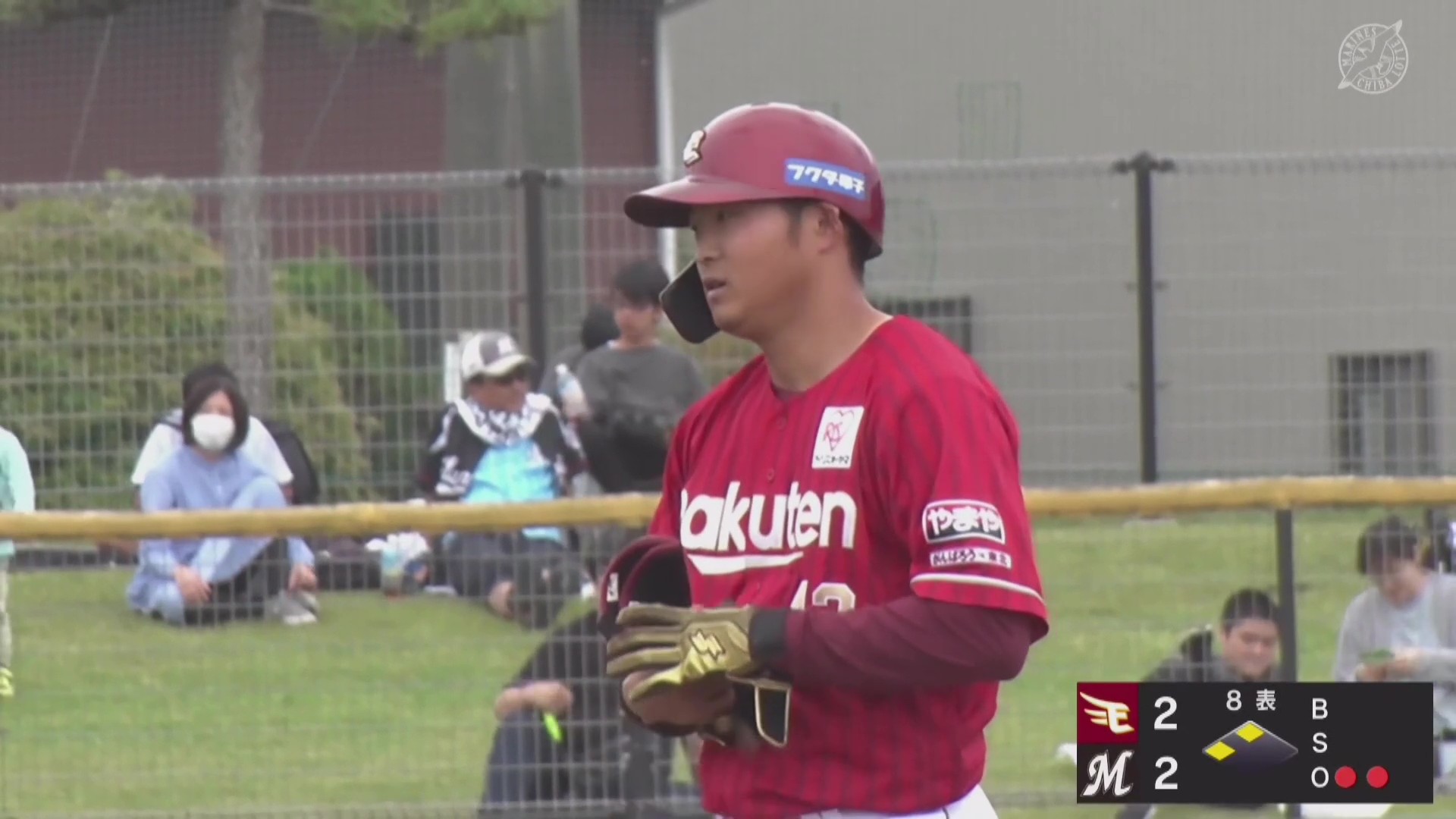 【ファーム】変化球を捉えた!! イーグルス・阪上翔也 センターへの同点タイムリー2ベースヒット!! 2026年5月6日 千葉ロッテマリーンズ 対 東北楽天ゴールデンイーグルス