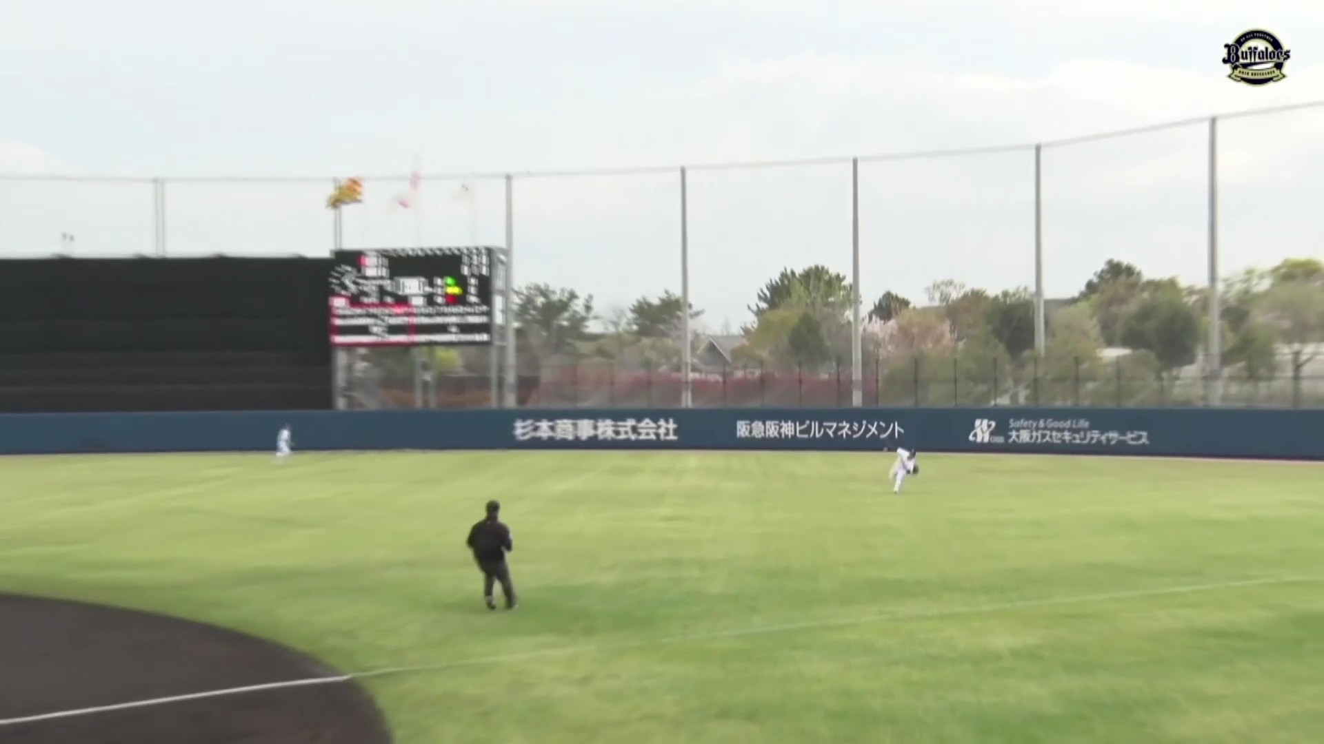 【ファーム】球際の強さ見せる!! バファローズルーキー・窪田洋祐がスライディングキャッチ!! 2026年4月9日 オリックス・バファローズ 対 阪神タイガース