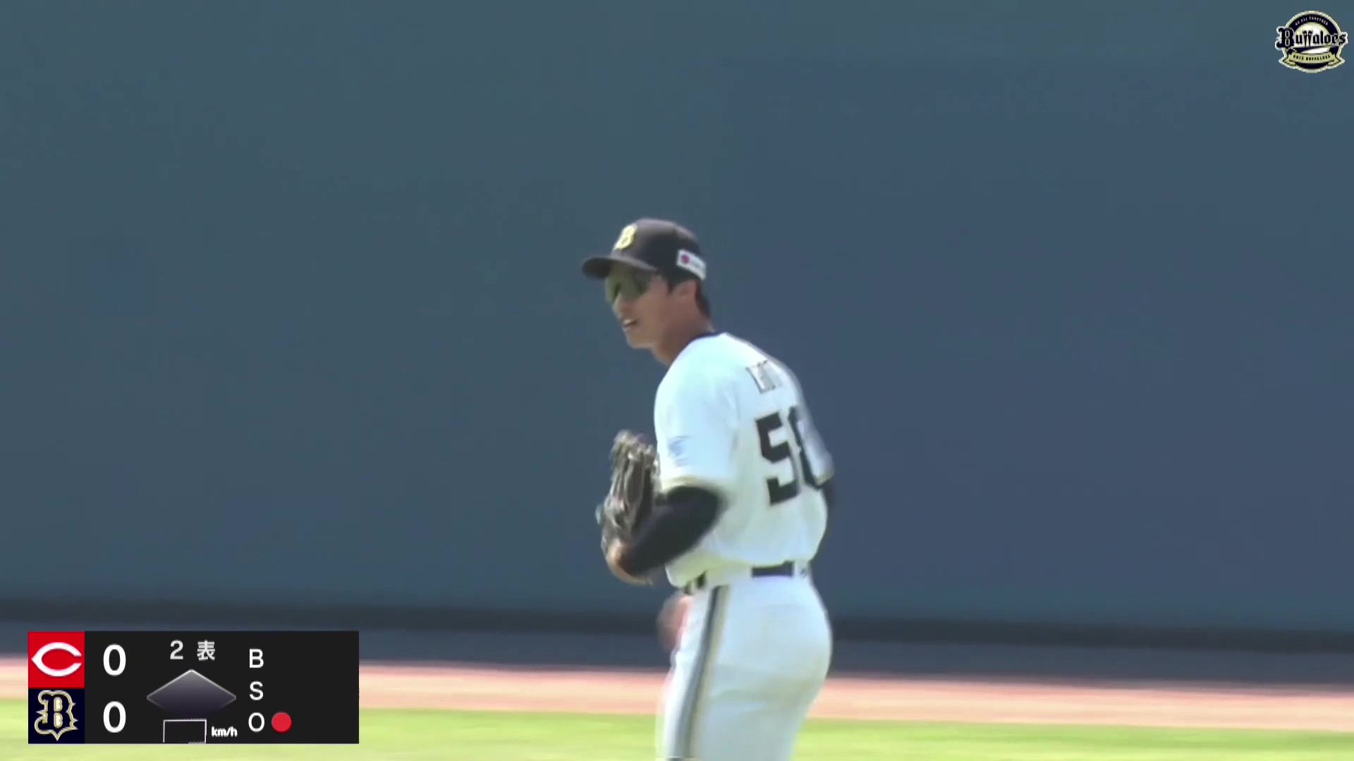 【ファーム】ルーキーが守備で魅せる!! バファローズ・窪田洋祐 グラウンドギリギリの打球を好捕!! 2026年3月21日 オリックス・バファローズ 対 広島東洋カープ
