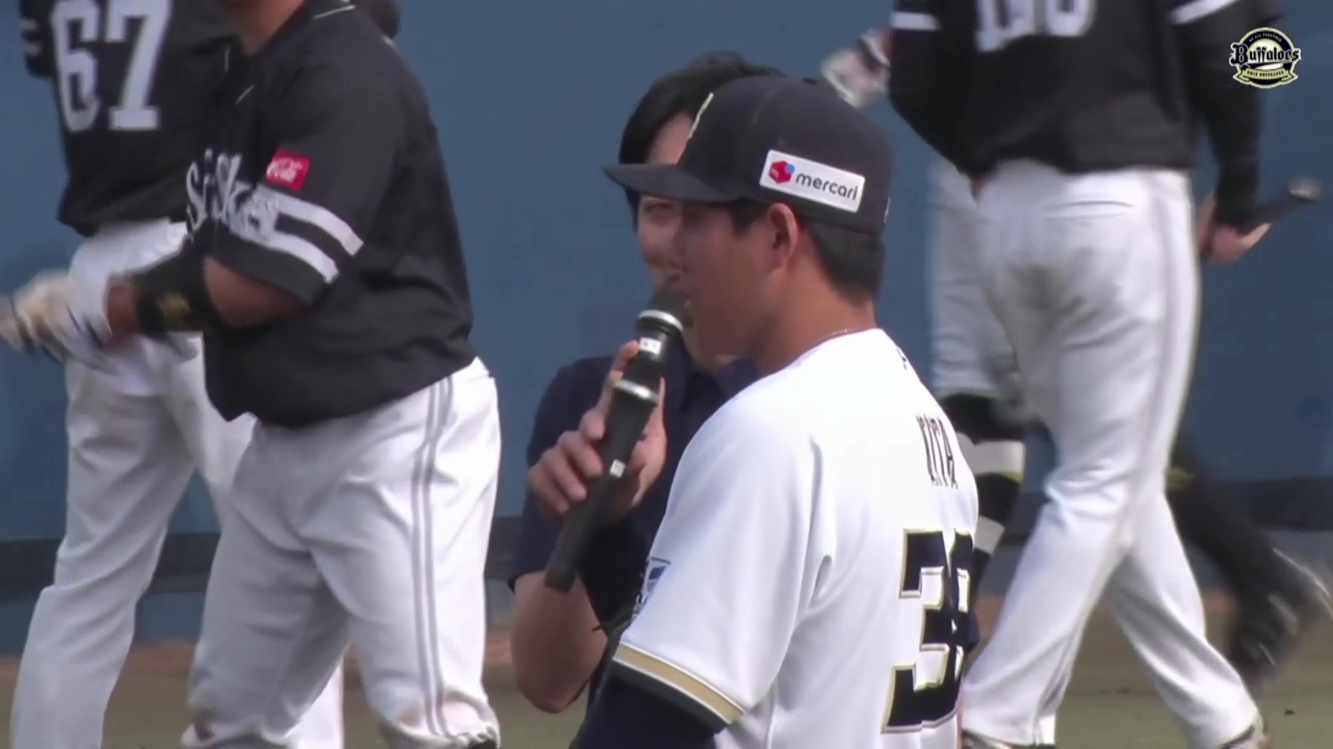 【ファーム】バファローズ・来田涼斗選手 ヒーローインタビュー 4月12日 オリックス・バファローズ 対 福岡ソフトバンクホークス