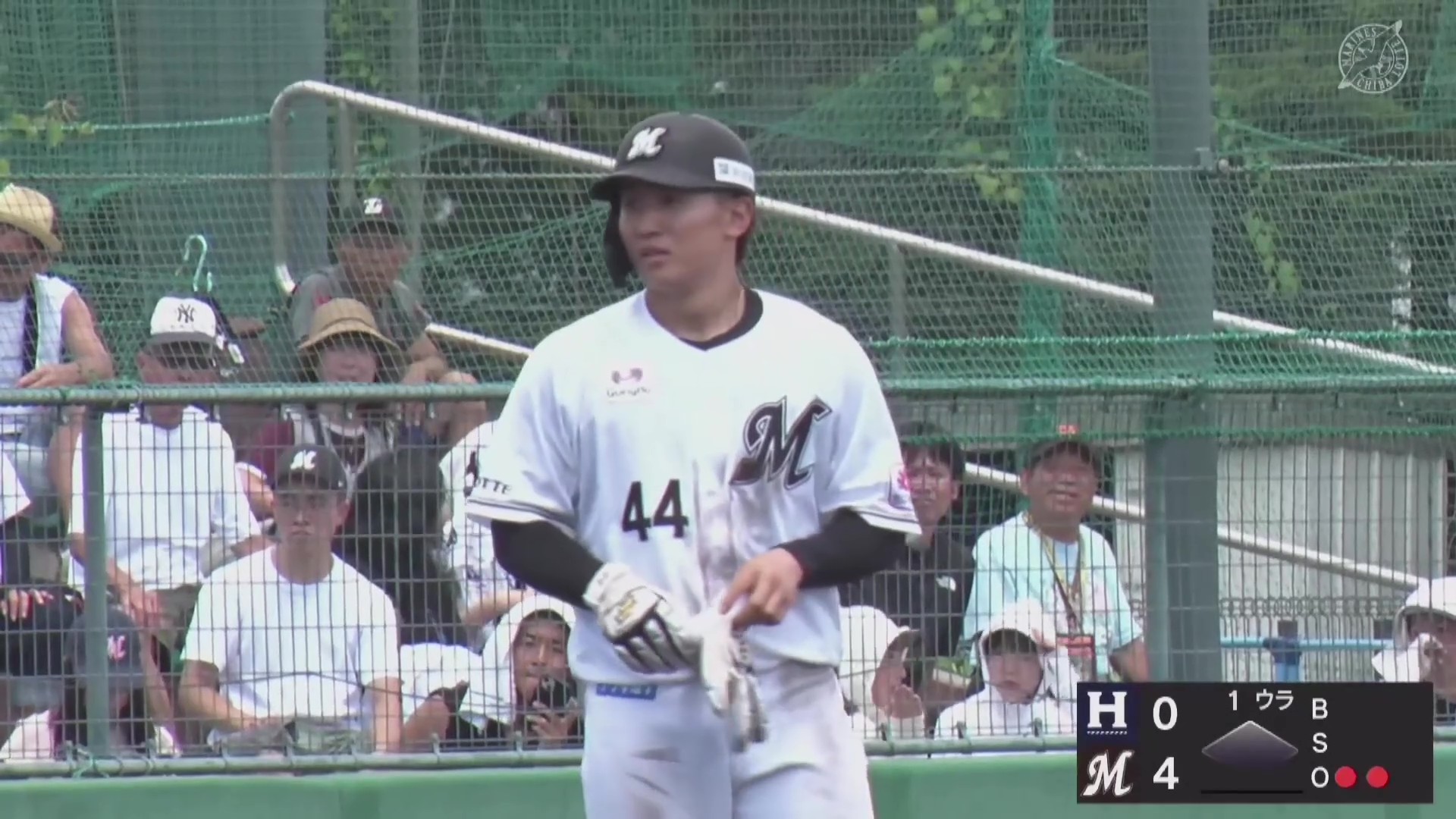 【ファーム】マリーンズ・宮崎竜成 右中間を真っ二つに破る2点タイムリー3ベースを放つ!! 2026年7月10日 千葉ロッテマリーンズ 対 ハヤテベンチャーズ静岡