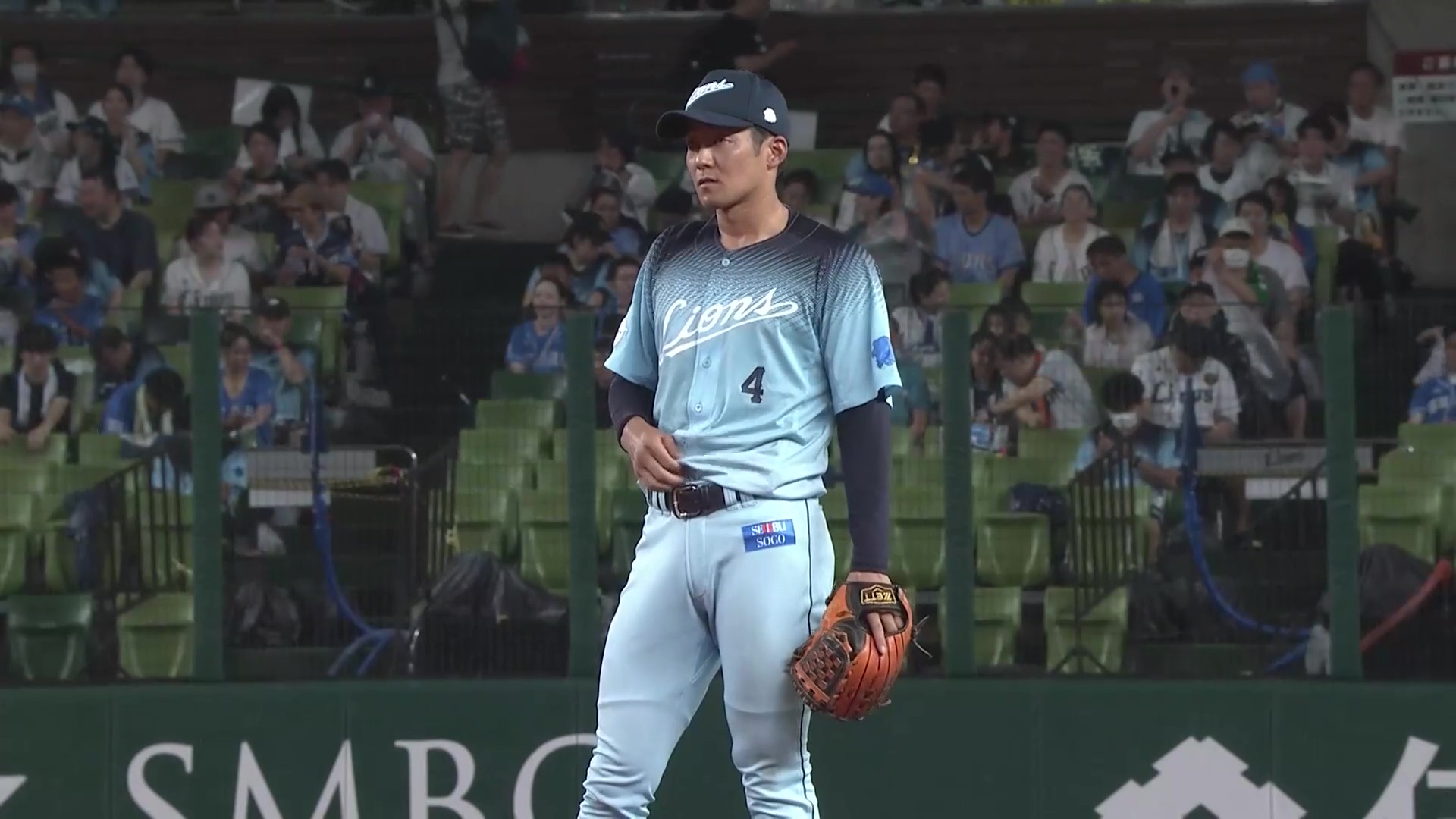 【4回表】鉄壁の守備!! ライオンズ・石井一成 一二塁間を抜けそうな打球を軽快に処理!! 2026年8月7日 埼玉西武ライオンズ 対 福岡ソフトバンクホークス