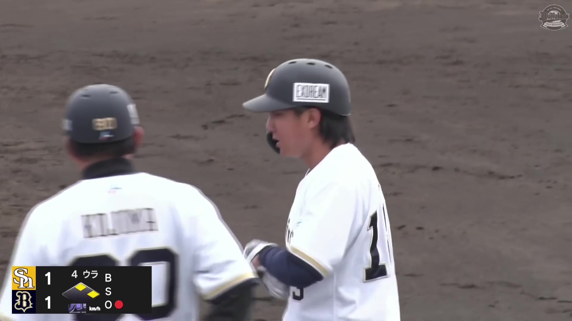 【ファーム】支配下復帰へ!! バファローズ・宜保翔 同点に追いつく逆方向へのタイムリーヒット!! 2026年3月15日 オリックス・バファローズ 対 福岡ソフトバンクホークス