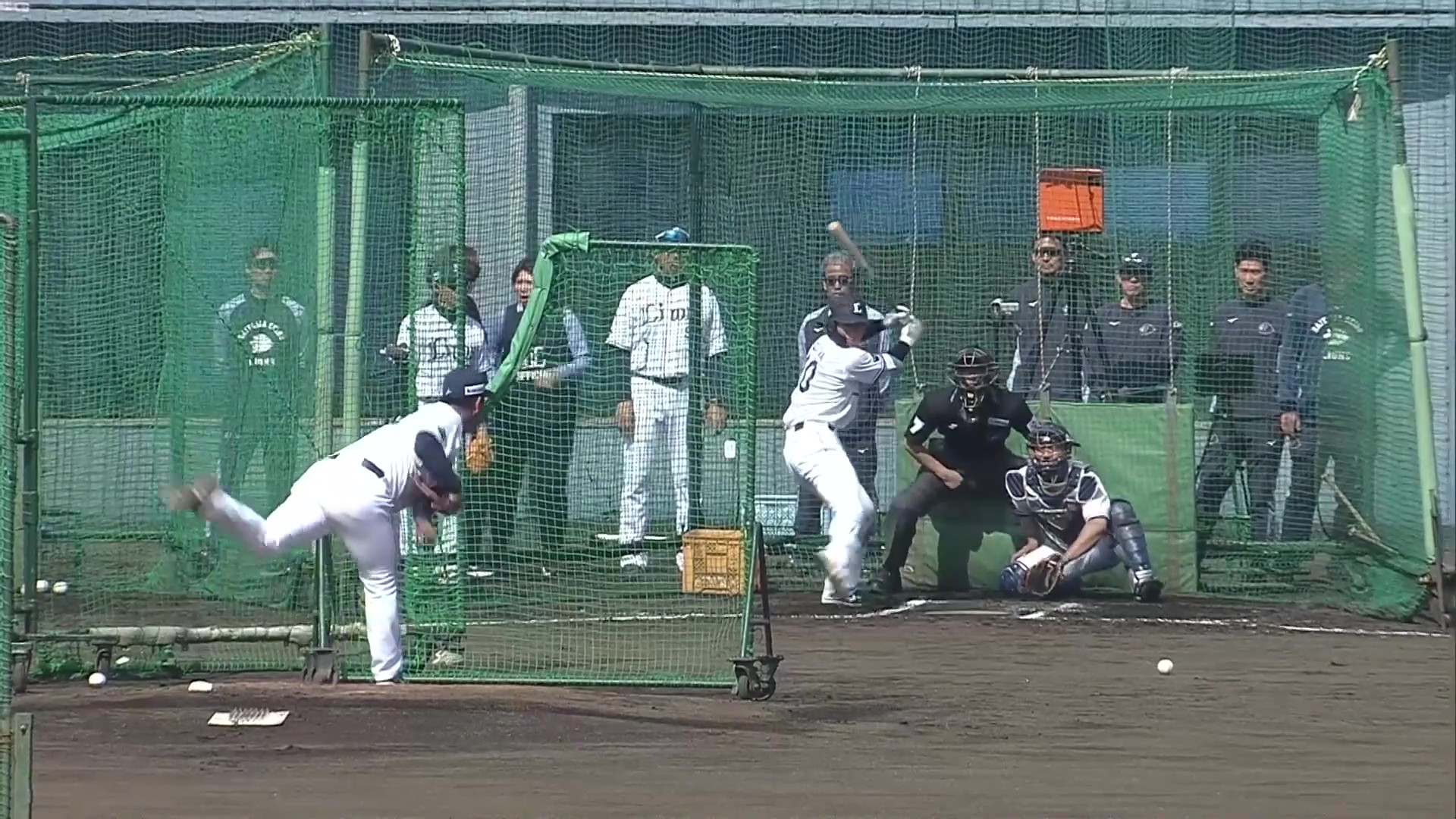 【春季キャンプ】ドラフト1位・2位のルーキー対決!! ライオンズ・小島大河・岩城颯空がLIVEBPで激突!! 2026年2月15日 埼玉西武ライオンズ