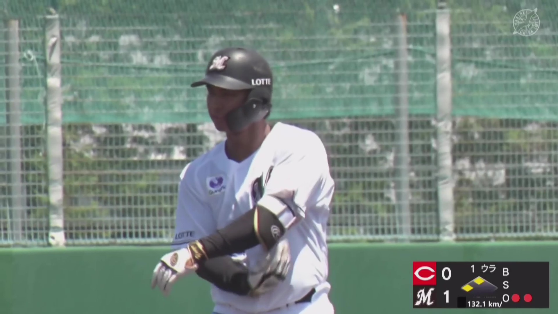 【ファーム】マリーンズ・櫻井ユウヤ 一塁線を破るタイムリー2ベースヒットで先制!! 2026年5月29日 千葉ロッテマリーンズ 対 広島東洋カープ