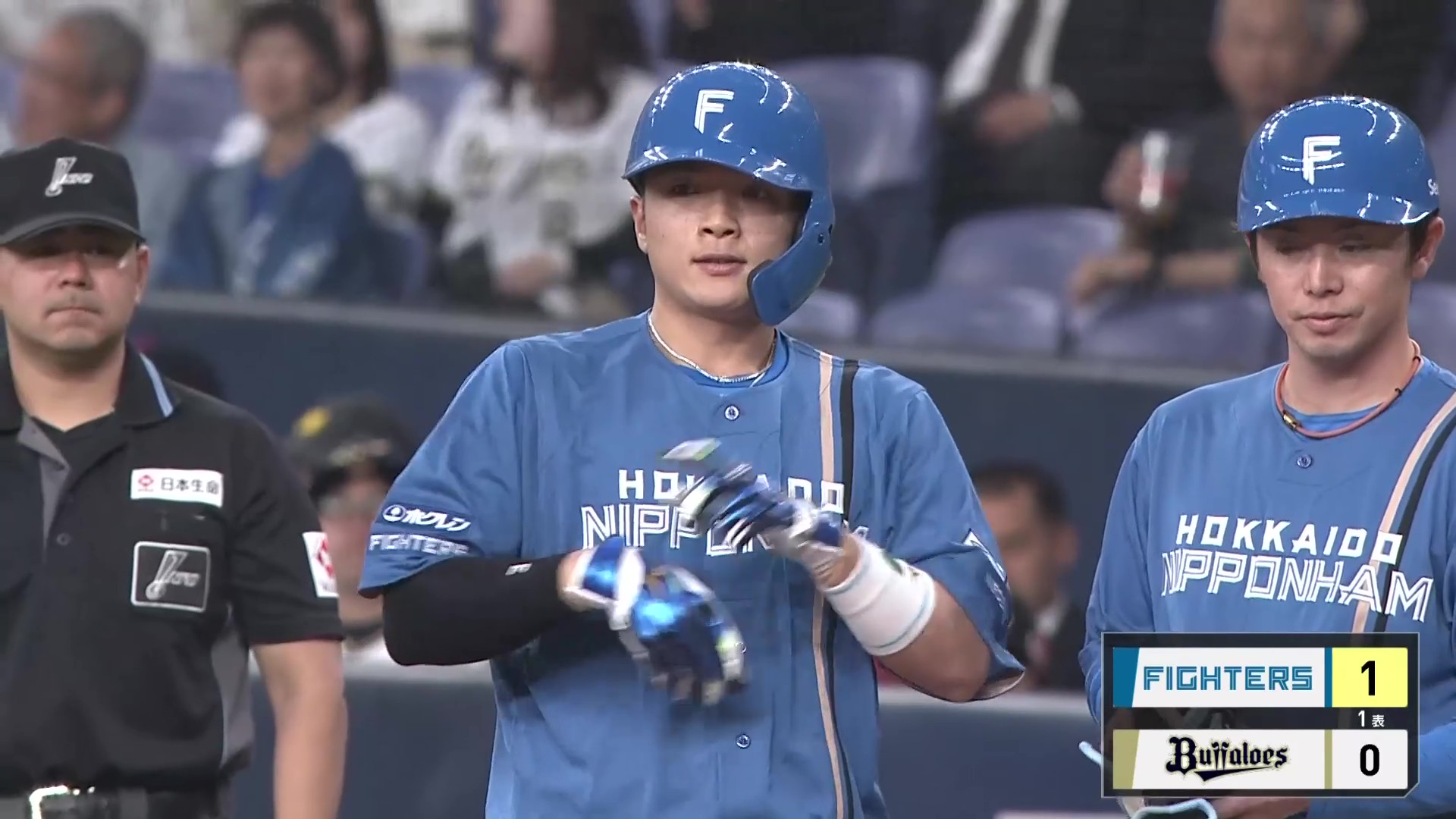 【1回表】3試合連続タイムリー!! ファイターズ・郡司裕也 センターへ抜ける一打で先制!! 2026年4月24日 オリックス・バファローズ 対 北海道日本ハムファイターズ
