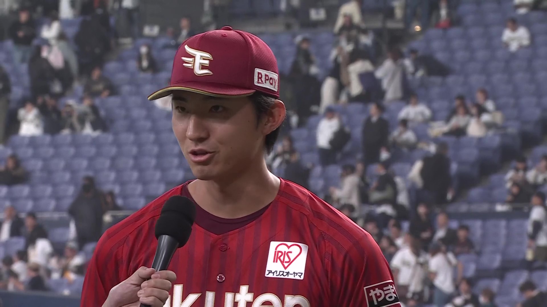 イーグルス・荘司康誠投手ヒーローインタビュー 3月27日 オリックス・バファローズ 対 東北楽天ゴールデンイーグルス