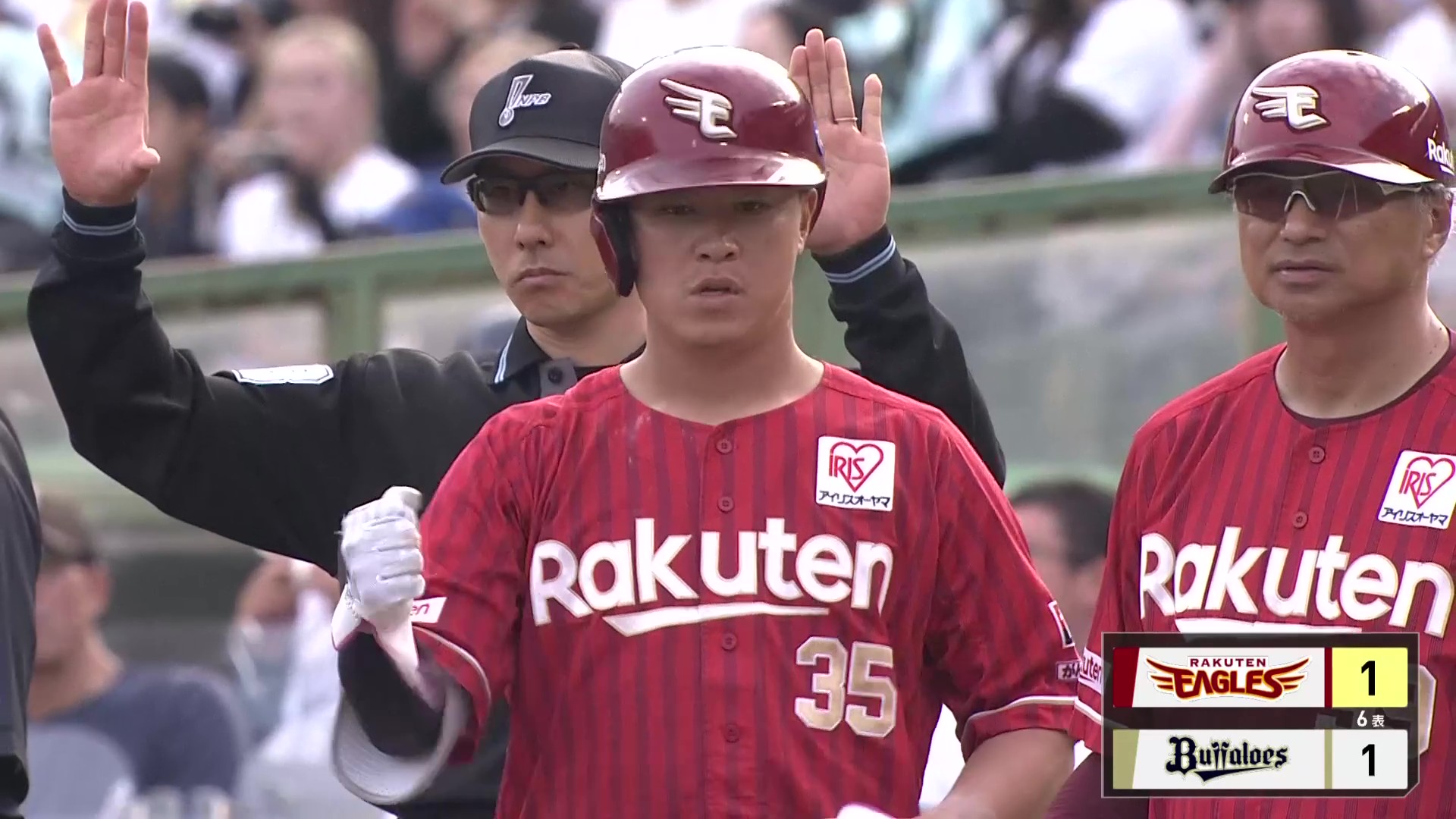 【6回表】イーグルス・渡邊佳明 逆方向へ上手く弾き返すタイムリーヒットで同点に追いつく!! 2026年6月28日 オリックス・バファローズ 対 東北楽天ゴールデンイーグルス