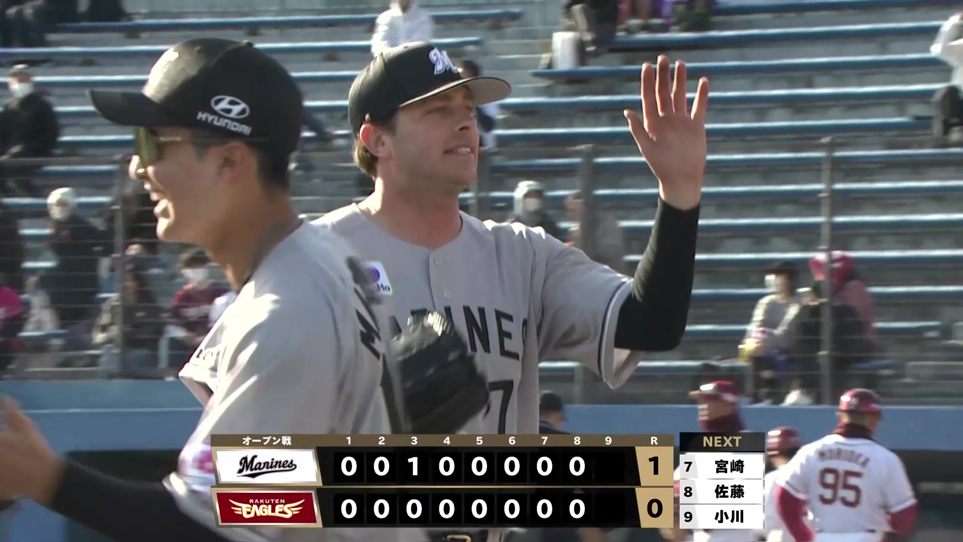 【8回裏】安定感のある投球!! マリーンズ・ロング 3回被安打0の無失点ピッチングを見せる!! 2026年3月5日 東北楽天ゴールデンイーグルス 対 千葉ロッテマリーンズ