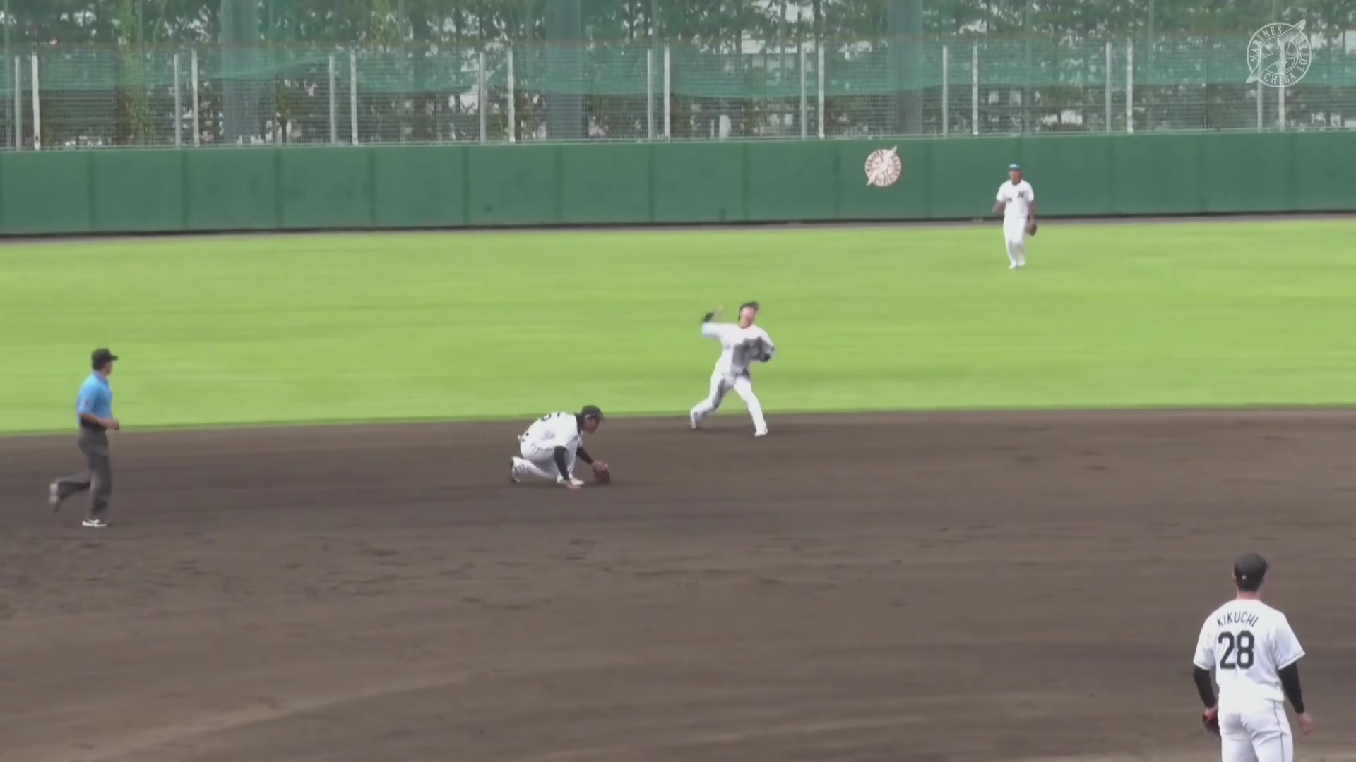 【ファーム】攻守で躍動!! マリーンズ・松石信八 三遊間の打球に飛び込んで持ち味の強肩を魅せる!! 2026年8月27日 千葉ロッテマリーンズ 対 横浜DeNAベイスターズ