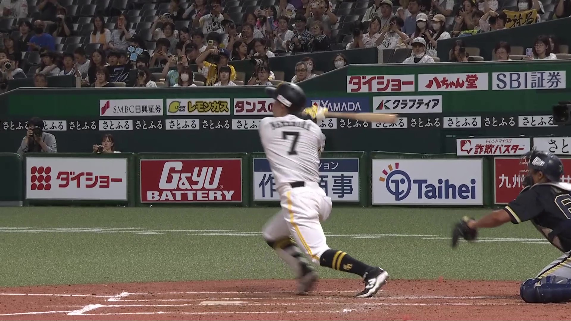 【ファーム】スナイパーの狙いすました一撃!! ホークス・中村晃 先制の2点タイムリー!! 2026年7月7日 福岡ソフトバンクホークス 対 オリックス・バファローズ
