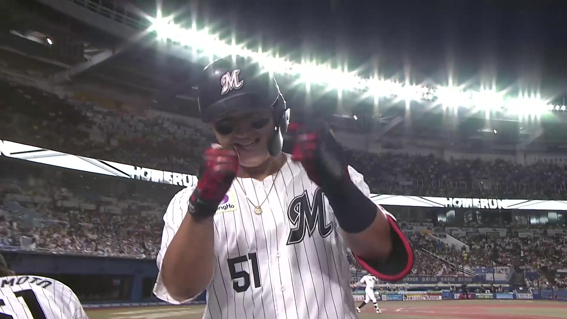 【3回裏】2試合連発弾!! マリーンズ・山口航輝 センターバックスクリーンへ今季25号ソロホームランを放つ!! 2026年8月27日 千葉ロッテマリーンズ 対 福岡ソフトバンクホークス