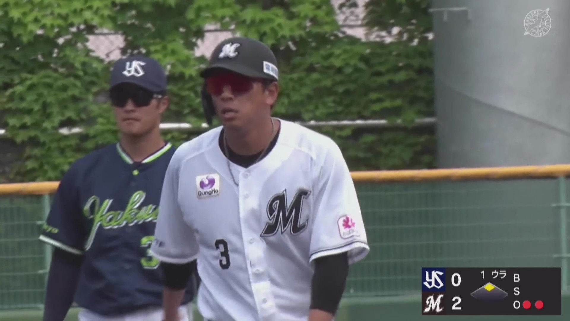 【ファーム】先制打!! マリーンズ・角中勝也 タイムリー2ベースヒットを放つ!! 2026年6月6日 千葉ロッテマリーンズ 対 東京ヤクルトスワローズ