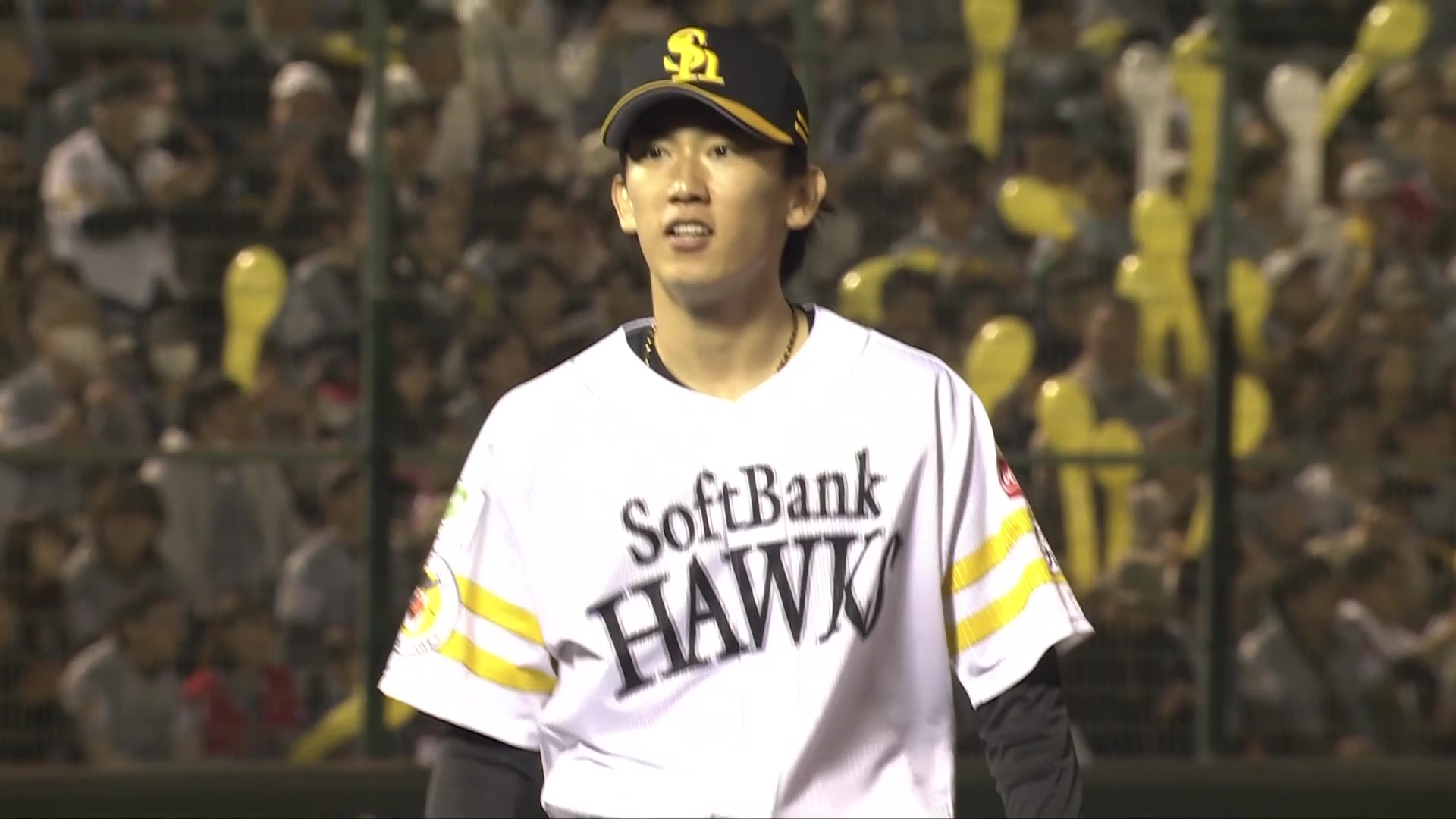 【7回表】最後は空振り三振!! ホークス・大津亮介 7回11奪三振無失点の好投!! 2026年4月16日 福岡ソフトバンクホークス 対 東北楽天ゴールデンイーグルス