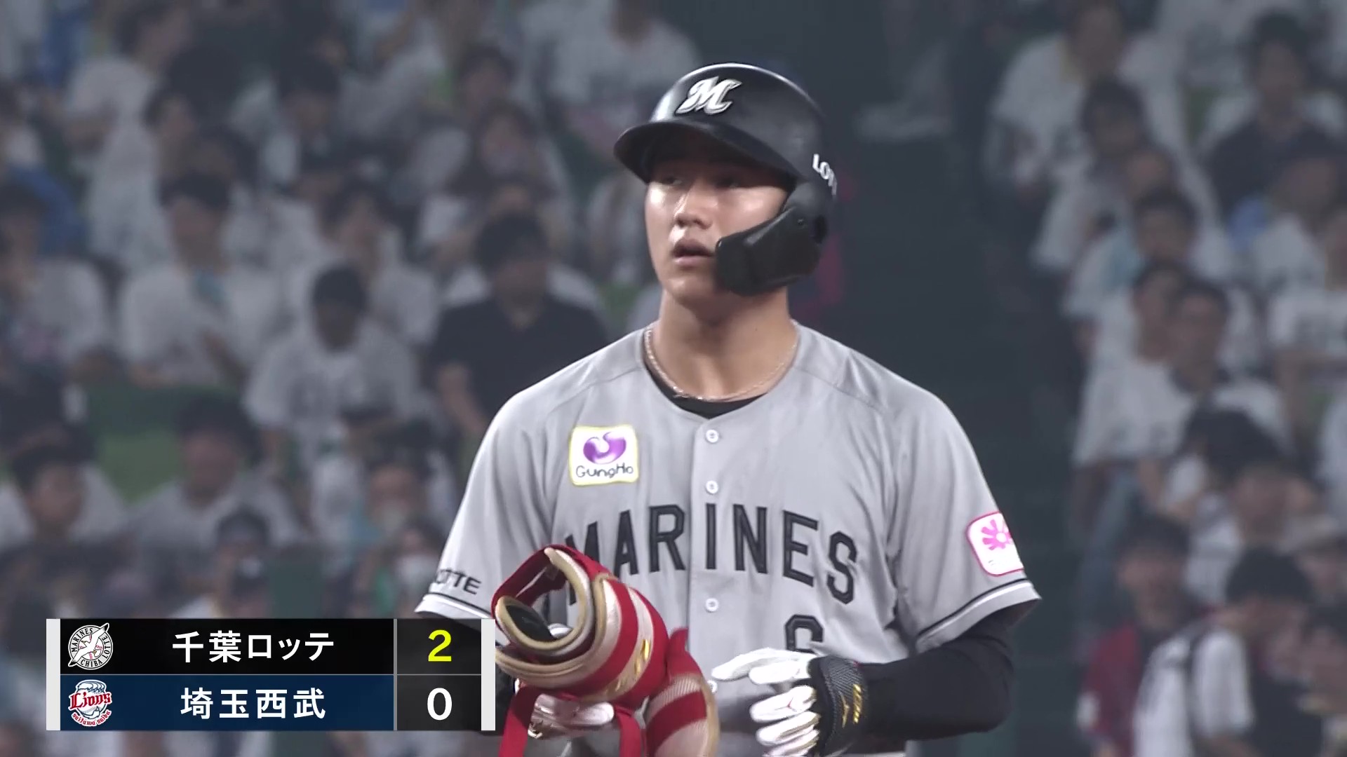 【3回表】勝負強さ見せた!! マリーンズ・西川史礁 センターオーバーの2点タイムリー2ベースで先制!! 2026年7月16日 埼玉西武ライオンズ 対 千葉ロッテマリーンズ