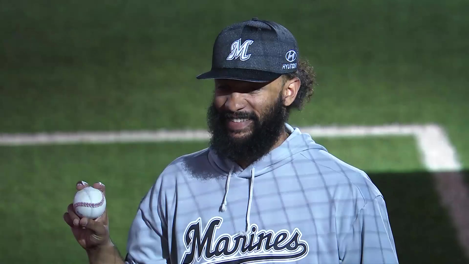 マリーンズ・ジャクソン投手ヒーローインタビュー 4月1日 北海道日本ハムファイターズ 対 千葉ロッテマリーンズ