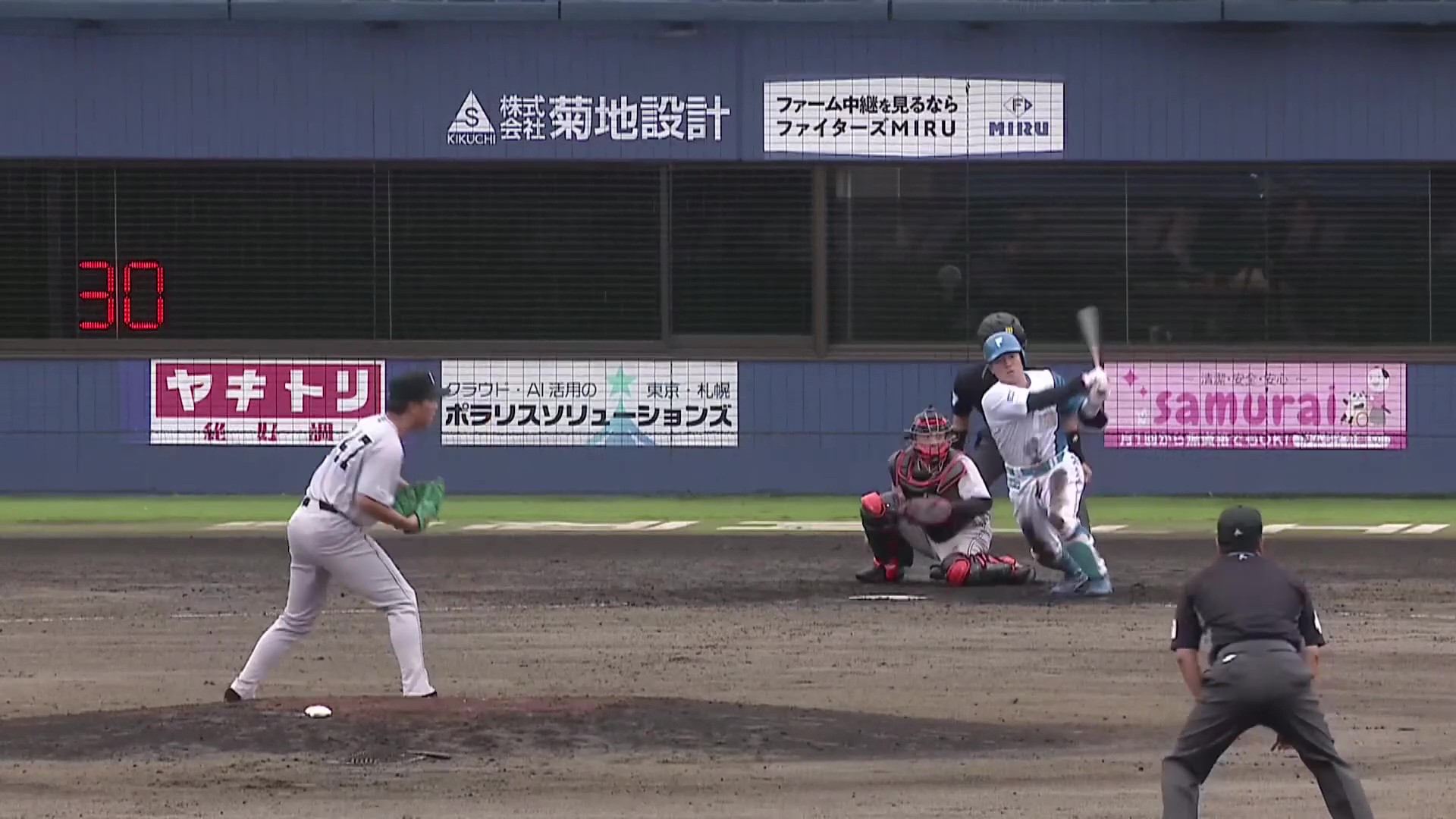 【ファーム】満塁のチャンスを活かした!! ファイターズ・梅林優貴 2打席連続のタイムリーヒット!! 2026年9月23日 北海道日本ハムファイターズ 対 読売ジャイアンツ
