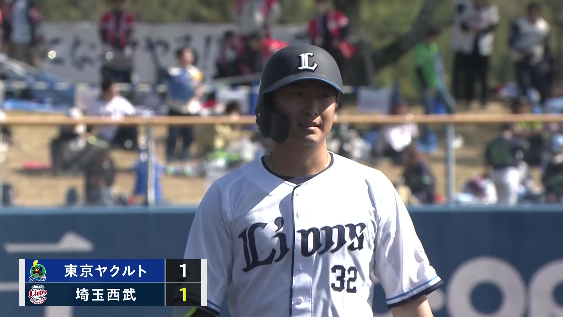 【6回裏】上手く合わせた!! ライオンズ・山村崇嘉 センターへのタイムリーヒットで同点!! 2026年3月8日 埼玉西武ライオンズ 対 東京ヤクルトスワローズ