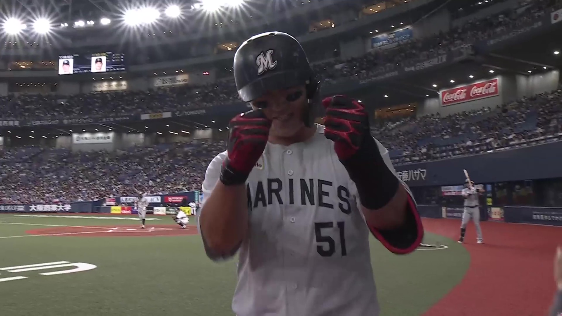 【1回表】特大アーチ!! マリーンズ・山口航輝 左中間スタンド上段へ先制のソロホームラン!! 2026年7月24日 オリックス・バファローズ 対 千葉ロッテマリーンズ