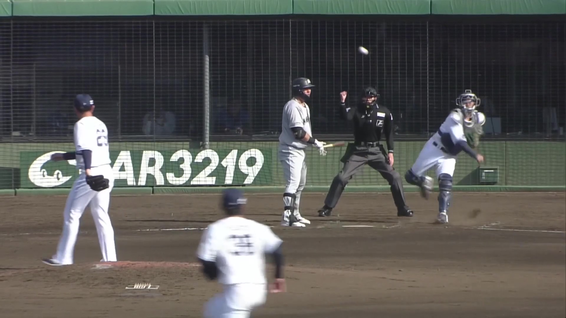 【ファーム】強肩発動!! ライオンズ・柘植世那 完璧なスローイングで盗塁を阻止する好プレー!! 2026年3月21日 埼玉西武ライオンズ 対 千葉ロッテマリーンズ