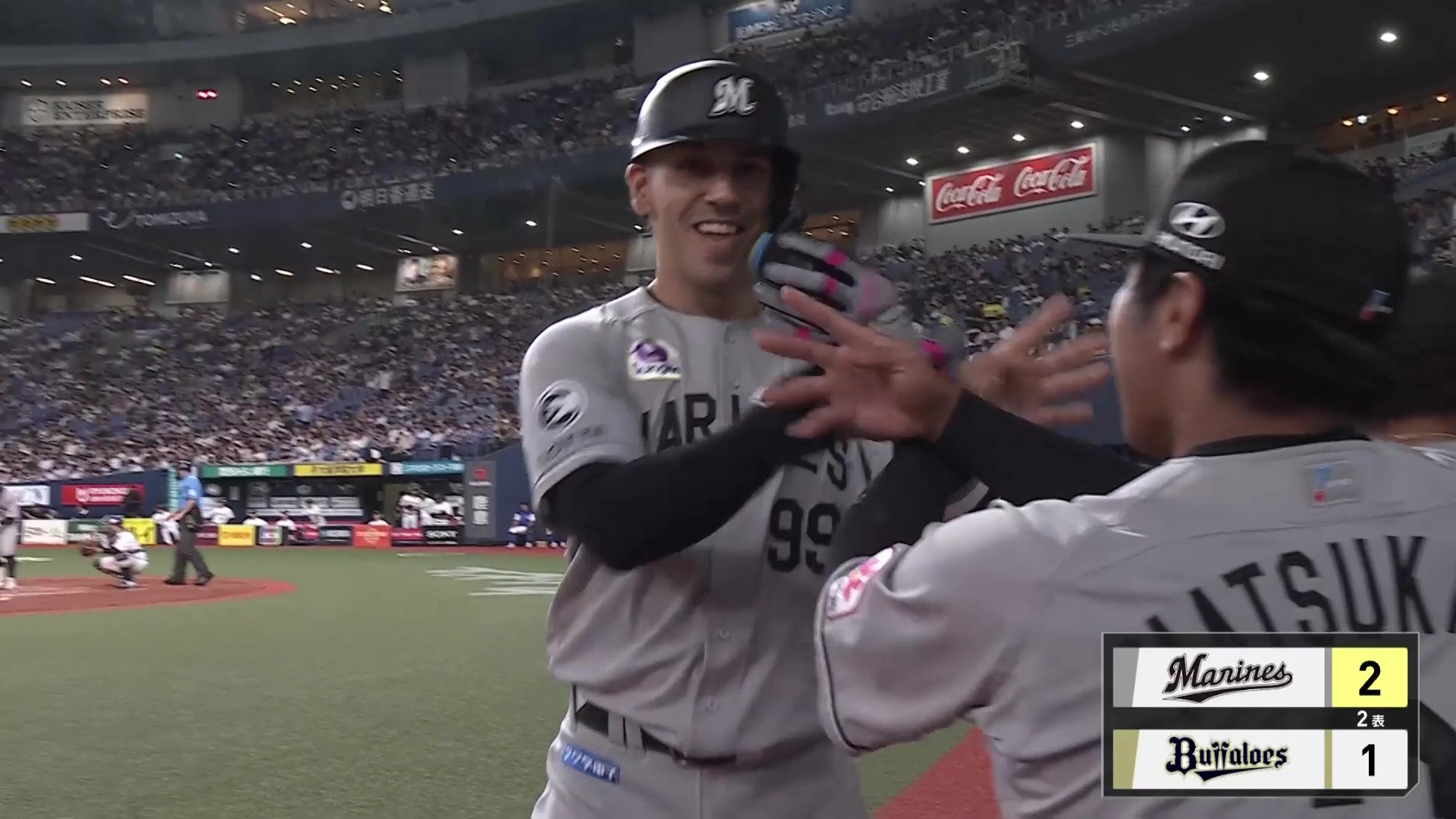 【2回表】マリーンズ・ソト センターへの第12号ホームランですぐさま勝ち越し!! 2026年7月24日 オリックス・バファローズ 対 千葉ロッテマリーンズ