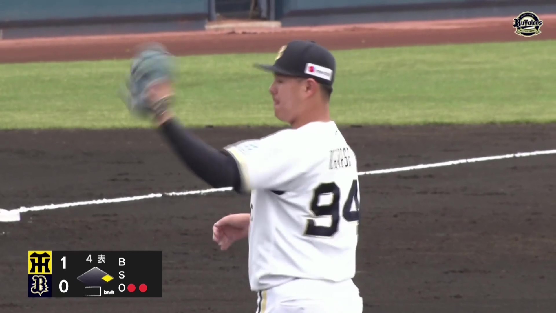 【ファーム】バファローズ・川瀬堅斗 2点を失うも、4回5奪三振の投球で試合を作る!! 2026年4月9日 オリックス・バファローズ 対 阪神タイガース