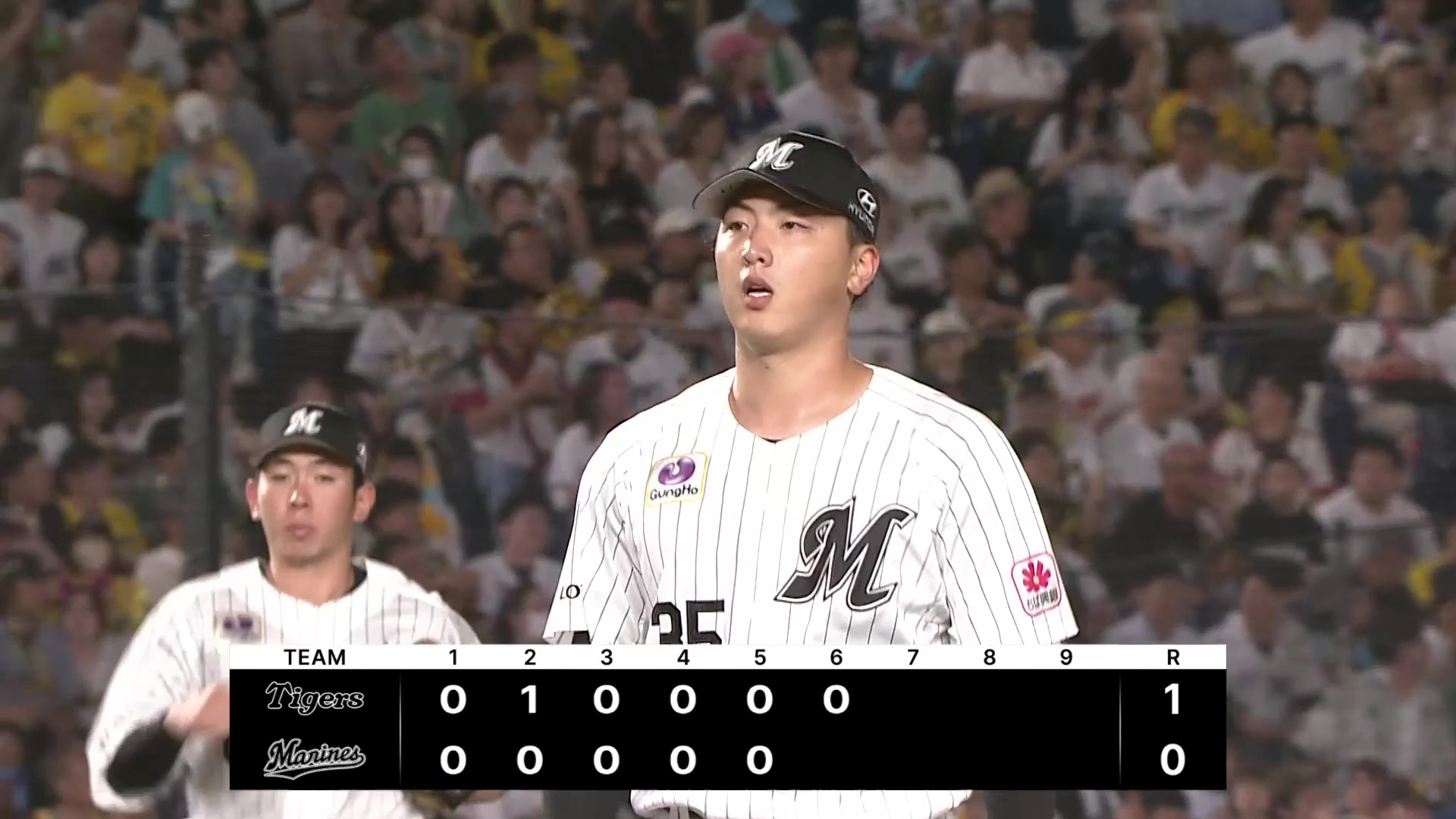 【6回表】最後は三振!! マリーンズ・田中晴也 6回115球1失点と粘りの投球を見せる!! 2026年5月29日 千葉ロッテマリーンズ 対 阪神タイガース