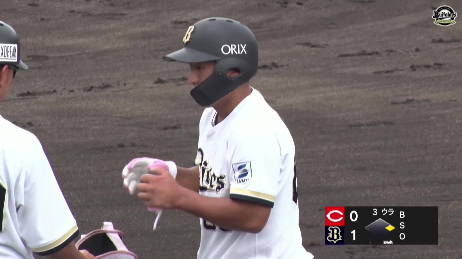 【ファーム】バファローズ・野上士耀 センター方向へ上手く弾き返し先制点となるタイムリーヒットを放つ!! 2026年6月14日 オリックス・バファローズ 対 広島東洋カープ