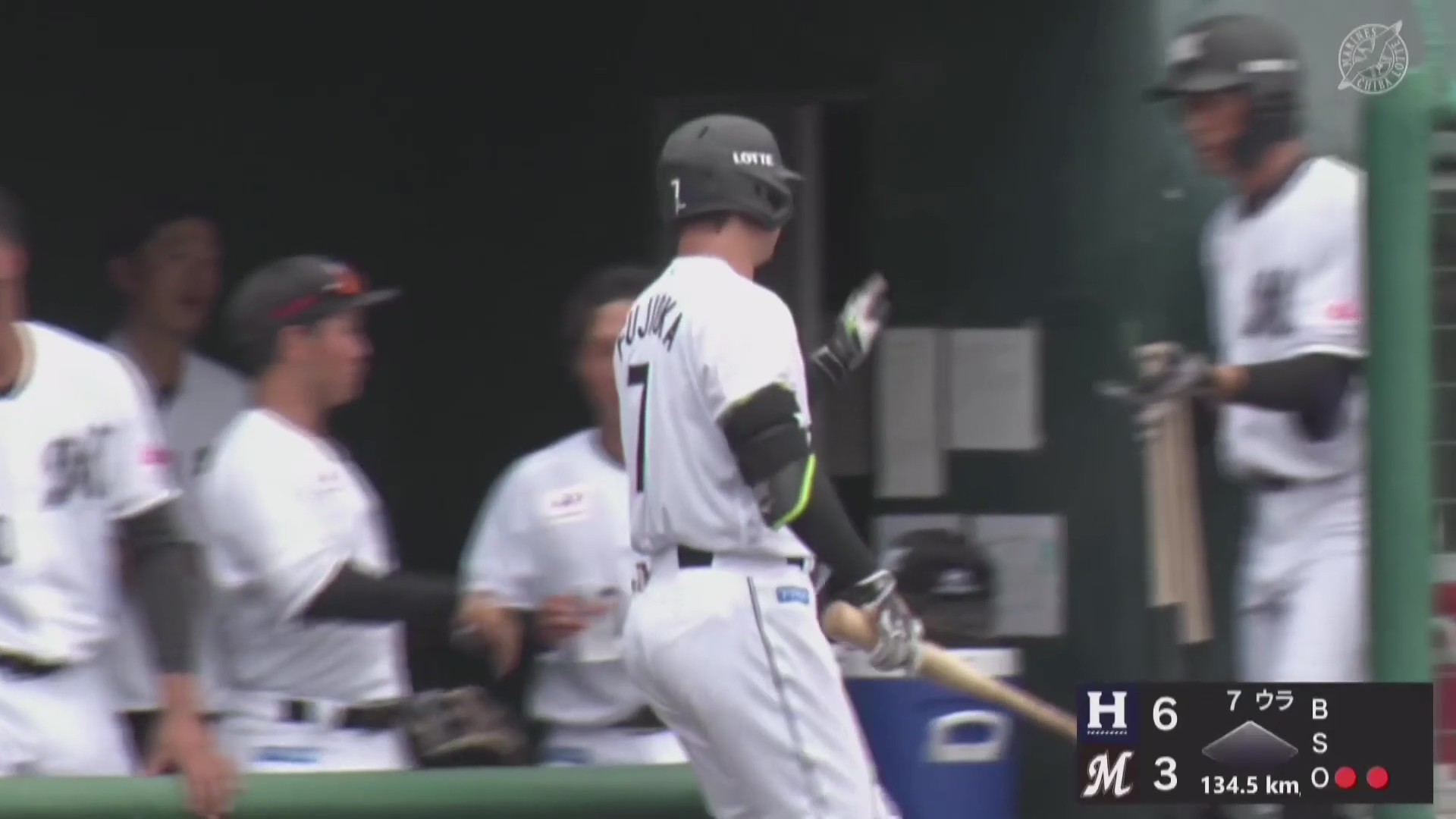 【ファーム】ベテランの一発!! マリーンズ・藤岡裕大 弾丸ライナーでライトフェンスオーバー!! 2026年7月12日 千葉ロッテマリーンズ 対 ハヤテベンチャーズ静岡