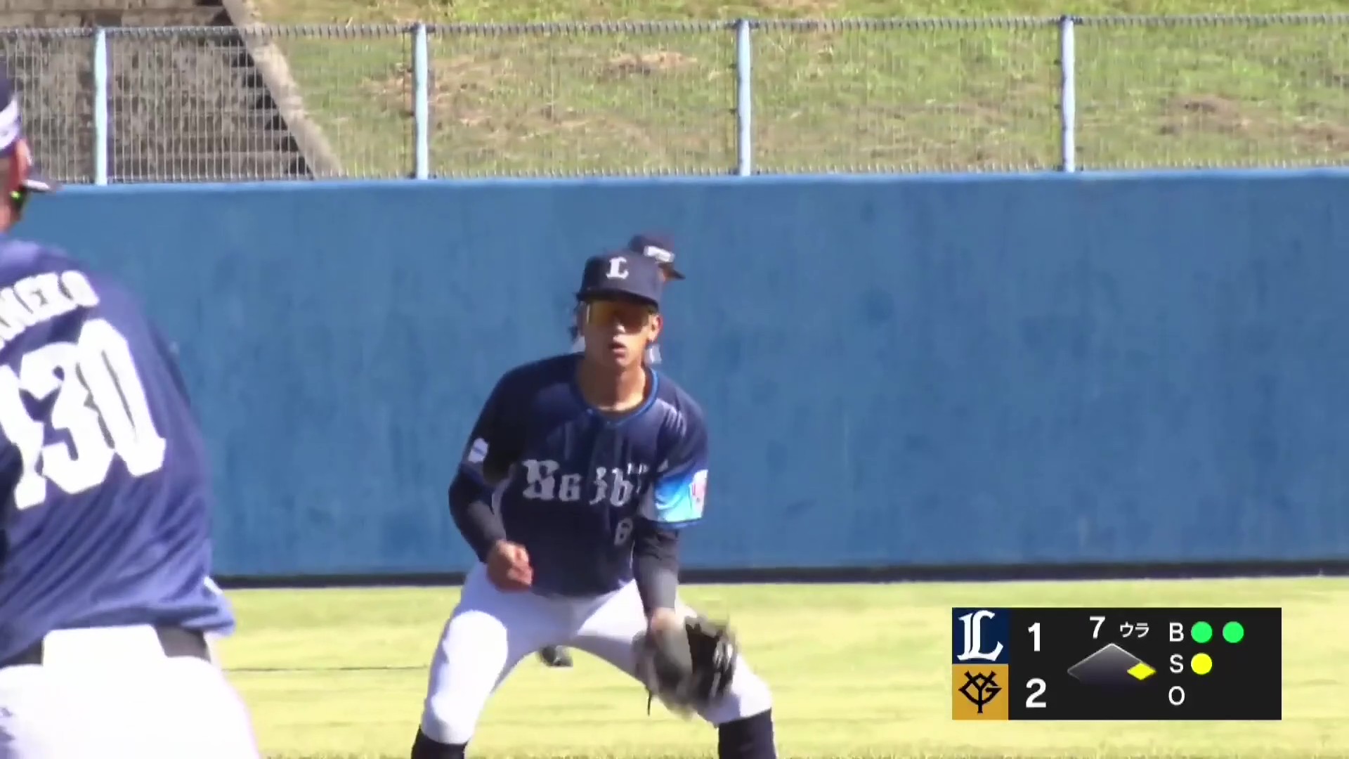 【みやざきPL】鋭い打球に素早く対応!! ライオンズ・川田悠慎の好守でダブルプレーを奪う!! 2026年10月8日 読売ジャイアンツ 対 埼玉西武ライオンズ