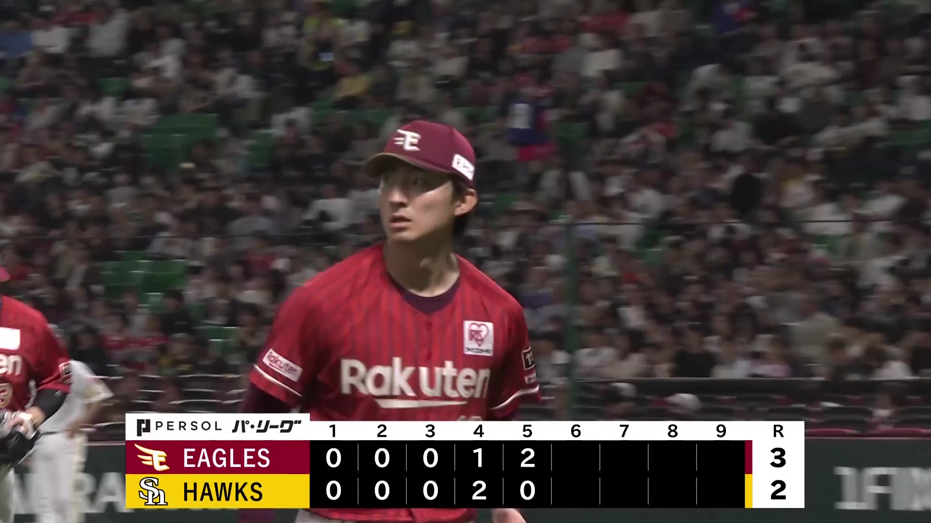 【5回裏】エースの貫禄!! イーグルス・荘司康誠 5回6奪三振2失点の粘投で今季3勝目!! 2026年4月14日 福岡ソフトバンクホークス 対 東北楽天ゴールデンイーグルス