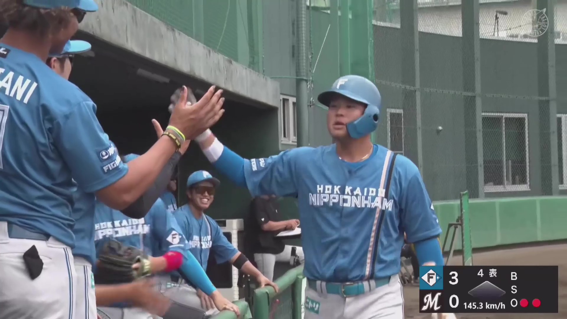 【ファーム】今日は一発攻勢!! ファイターズ・明瀬諒介 レフトポール際への8号ソロHR!! 2026年8月11日 千葉ロッテマリーンズ 対 北海道日本ハムファイターズ