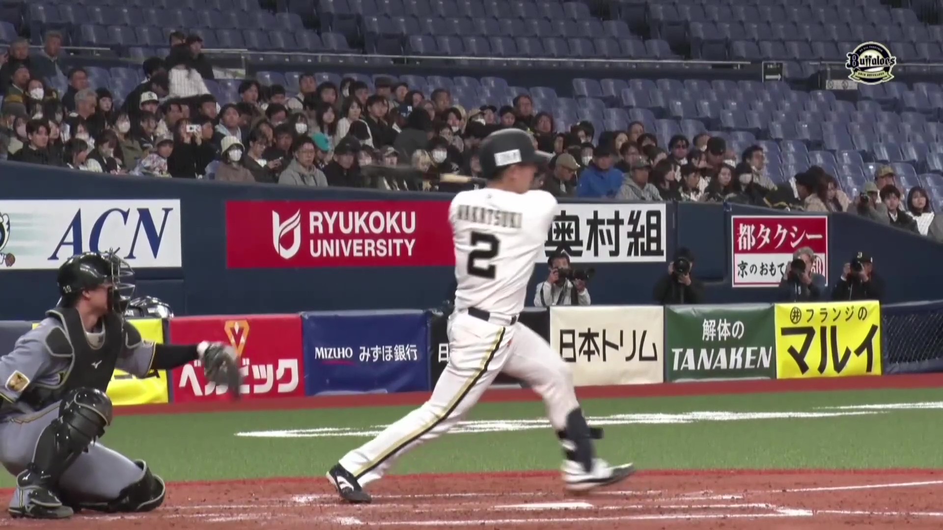 【ファーム】開幕へ調整完了!! バファローズ・若月健矢 レフト前へのヒットで2安打!! 2026年3月25日 オリックス・バファローズ 対 阪神タイガース