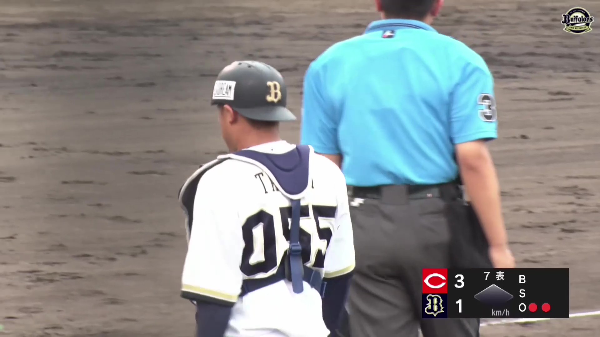 【ファーム】バファローズ・田島光祐 素早いフィールディングでダブルプレー完成!! 2026年7月4日 オリックス・バファローズ 対 広島東洋カープ