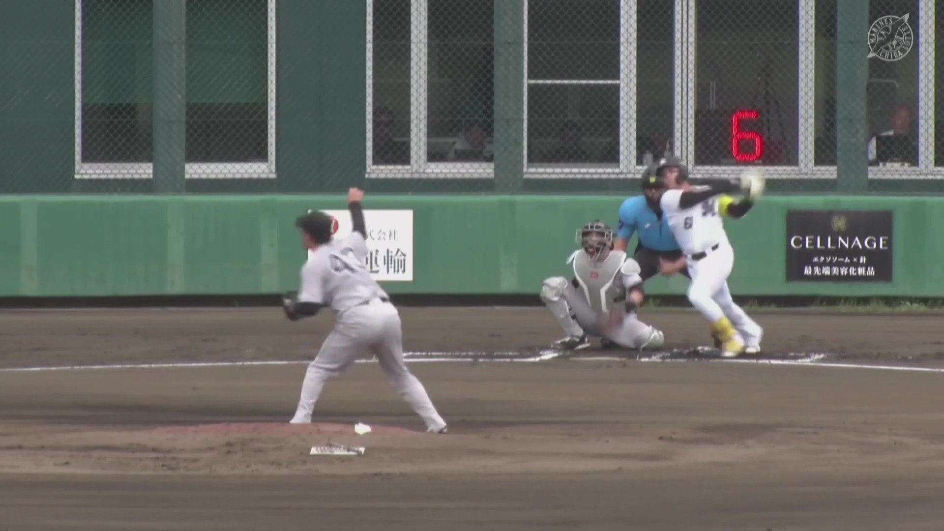 【ファーム】初球先頭打者アーチ!! マリーンズ・山本大斗 ライトスタンドへのホームランで先制!! 2026年7月18日 千葉ロッテマリーンズ 対 読売ジャイアンツ
