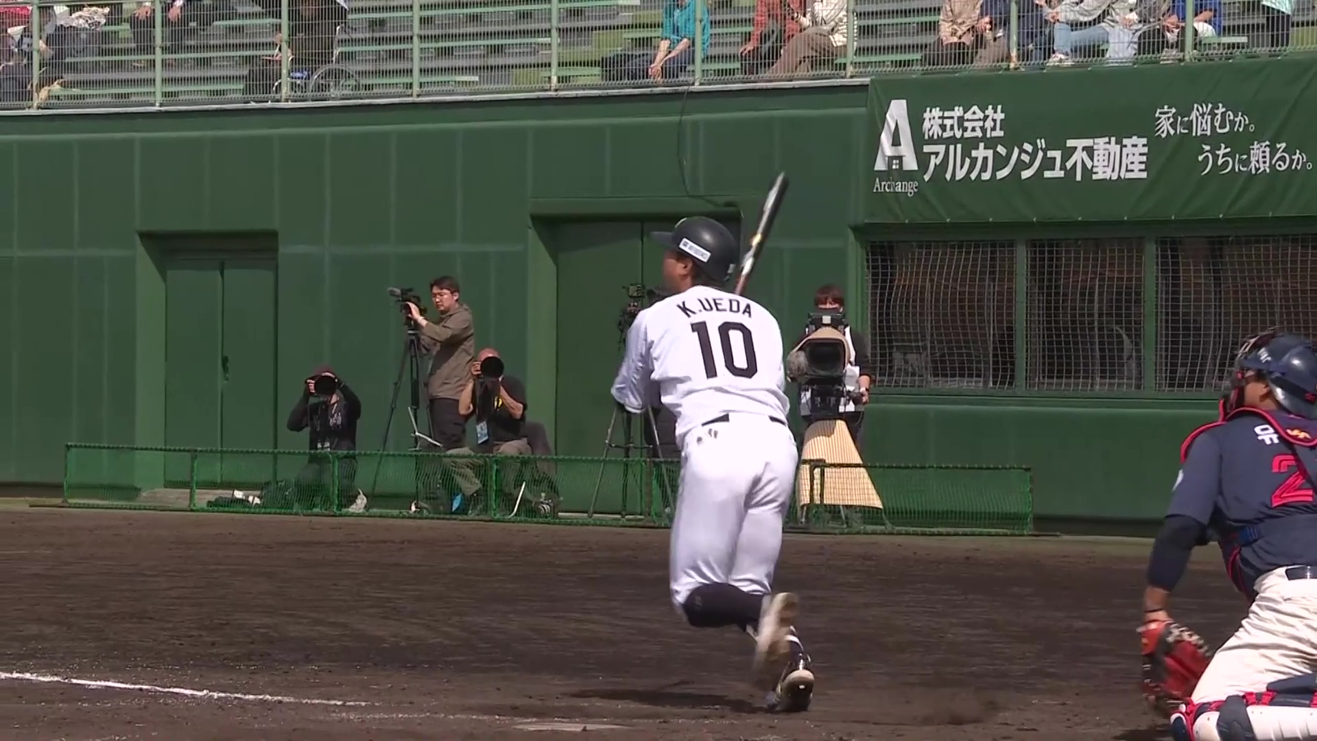 【MBG】フルスイングで叩き込んだ!! マリーンズ・上田希由翔 2ランホームランを放つ!! 2026年3月1日 千葉ロッテマリーンズ 対 ロッテ・ジャイアンツ