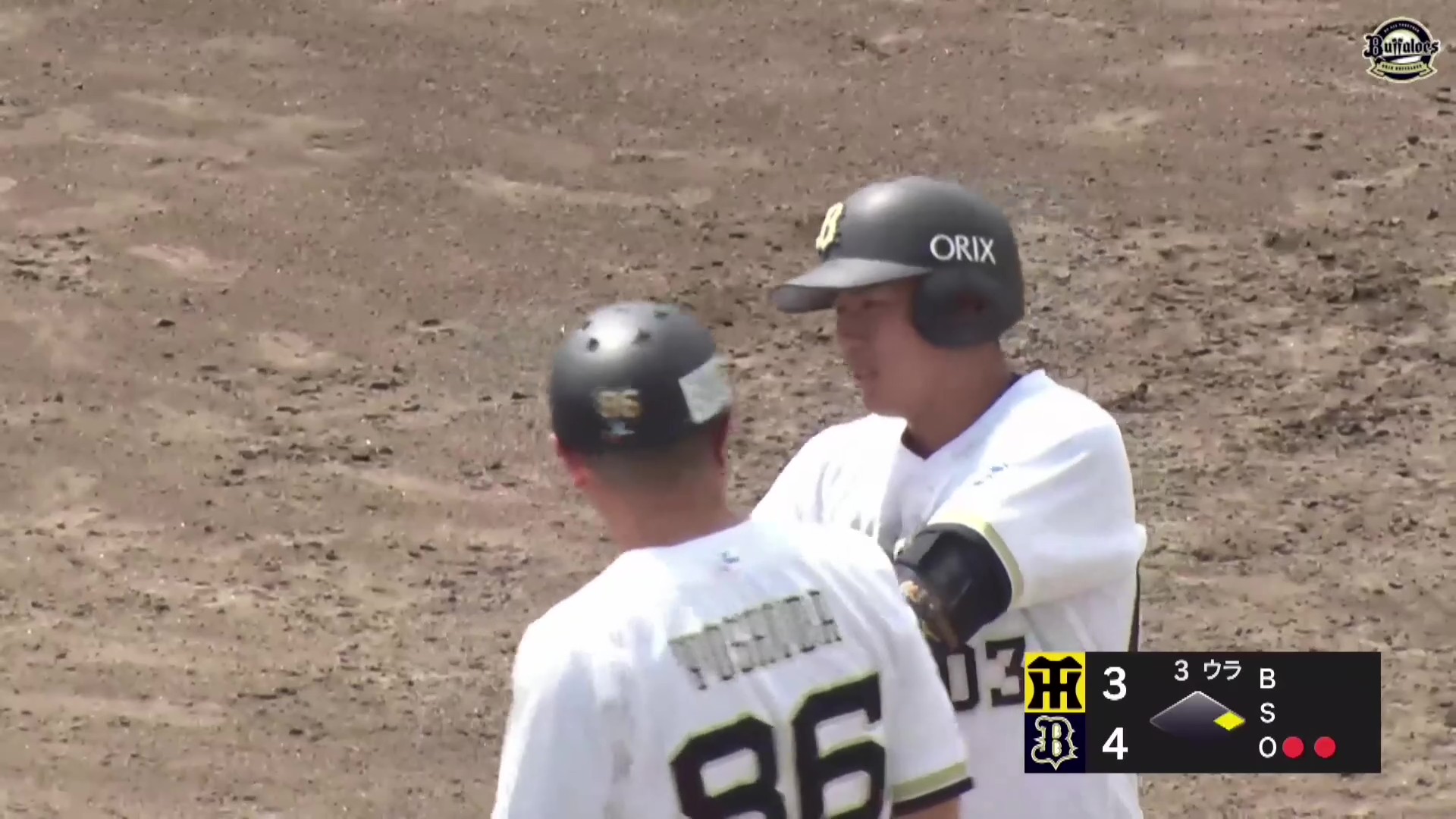 【ファーム】プロ初打点!! バファローズ・中西創大 センターへの勝ち越しタイムリーヒット!! 2026年7月11日 オリックス・バファローズ 対 阪神タイガース