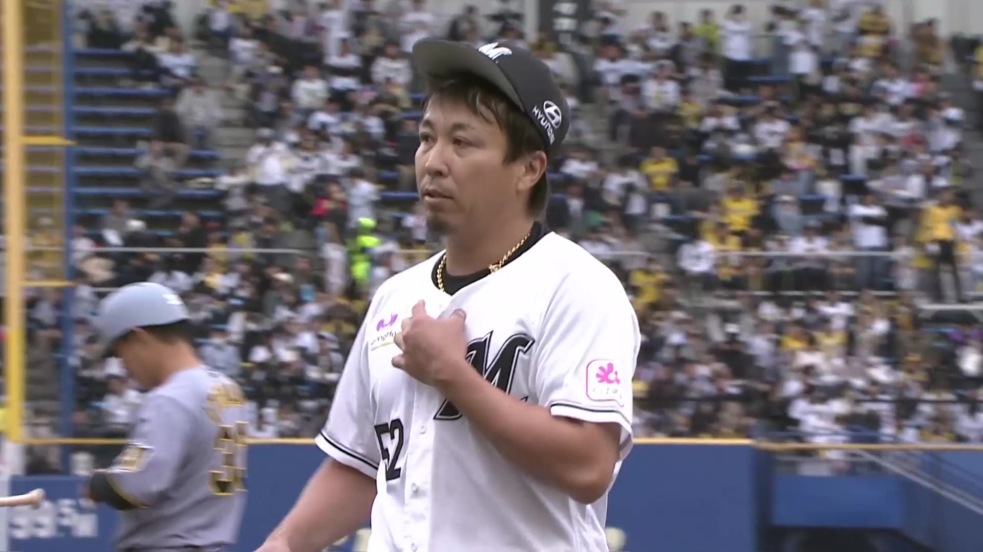 【9回表】守護神奪取へ!! マリーンズ・益田直也 安定感抜群の3者凡退で抑える!! 2026年3月18日 千葉ロッテマリーンズ 対 阪神タイガース